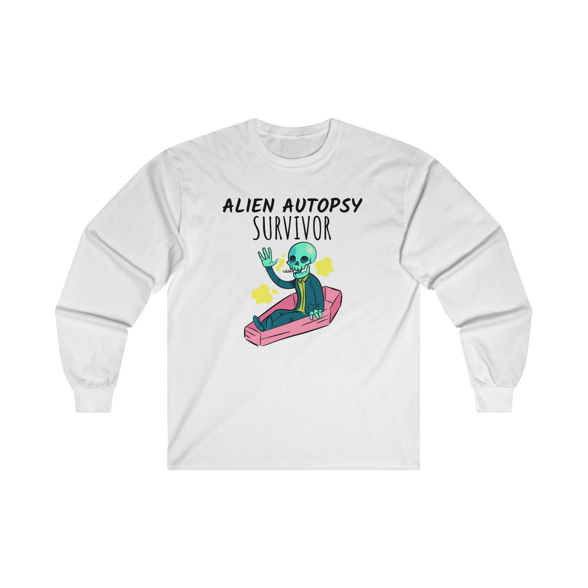 Alien Autopsy Survivor - Long-Sleeve Tee - Witty Twisters Fashions