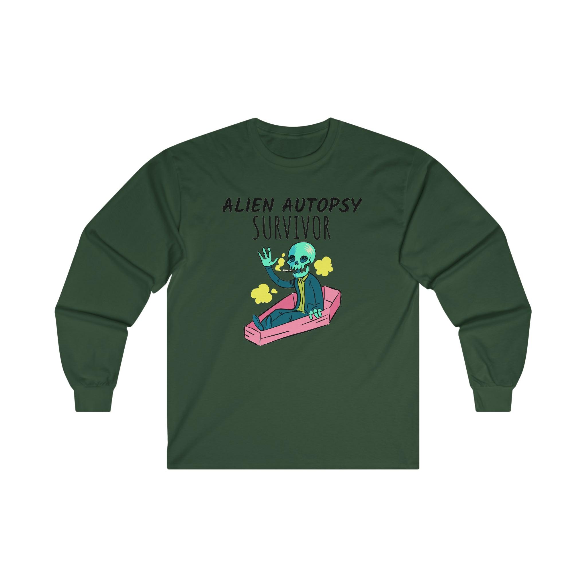 Alien Autopsy Survivor - Long-Sleeve Tee - Witty Twisters Fashions