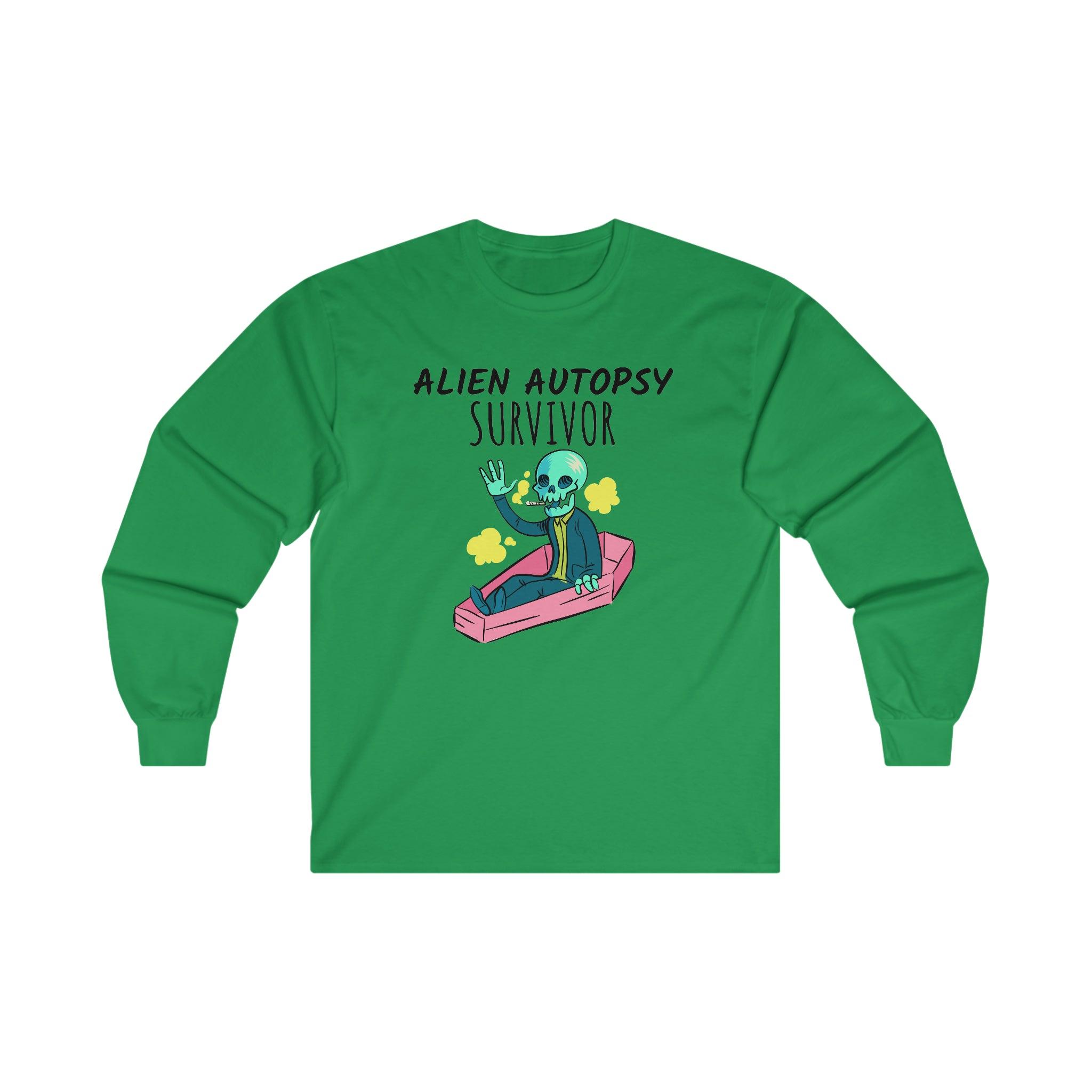 Alien Autopsy Survivor - Long-Sleeve Tee - Witty Twisters Fashions