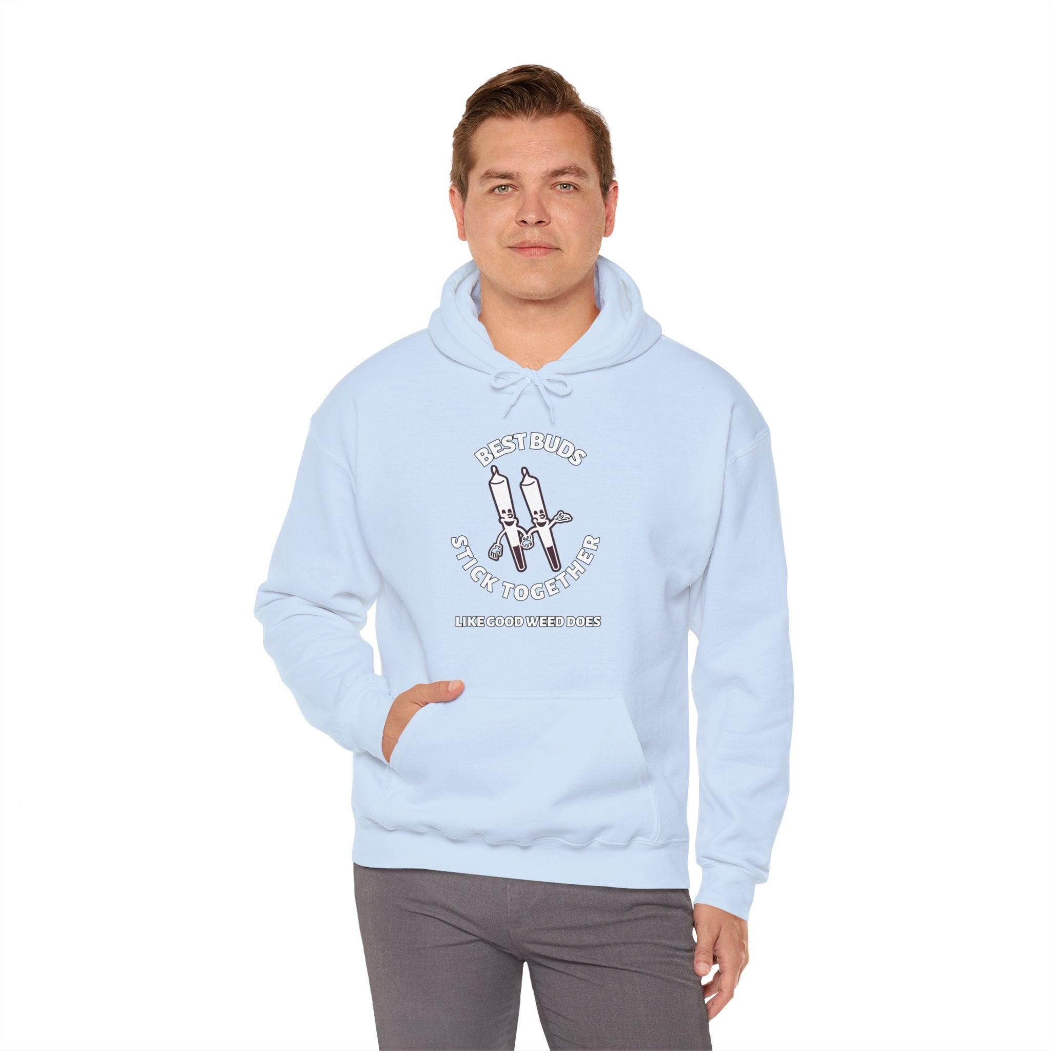 Best Buds Stick Together Like Good Weed Does - Hoodie - Witty Twisters Fashions