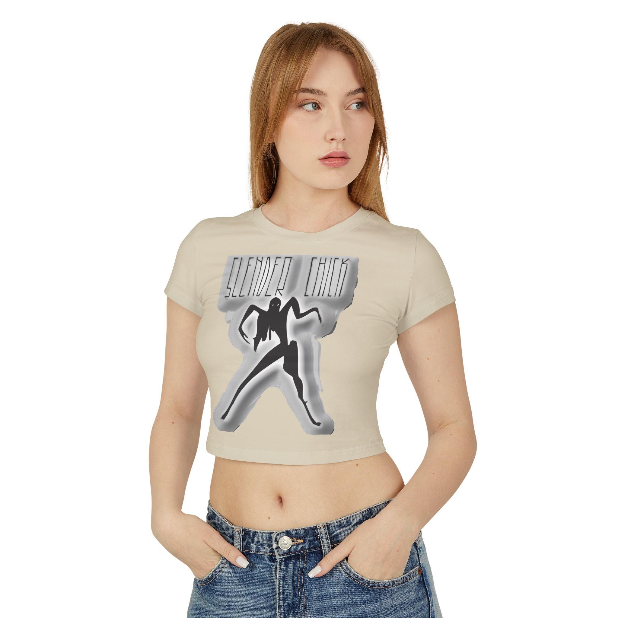 Slender Chick - Women's Baby Tee - Witty Twisters Fashions