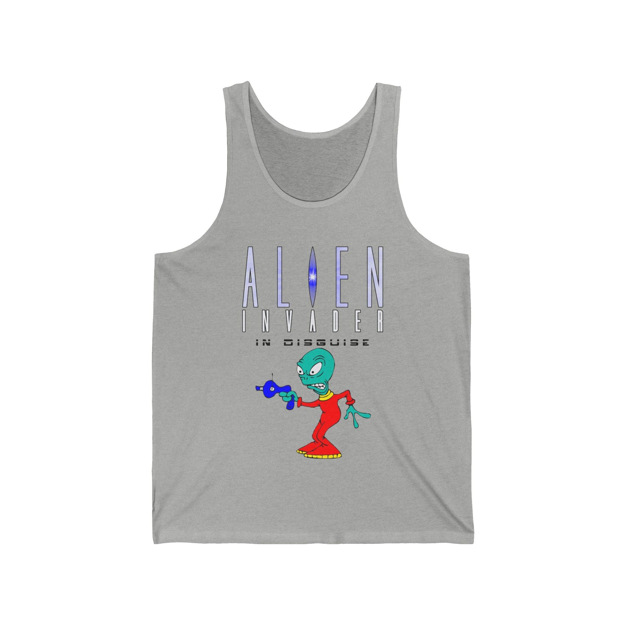 Alien Invader In Disguise - Tank Top - Witty Twisters Fashions