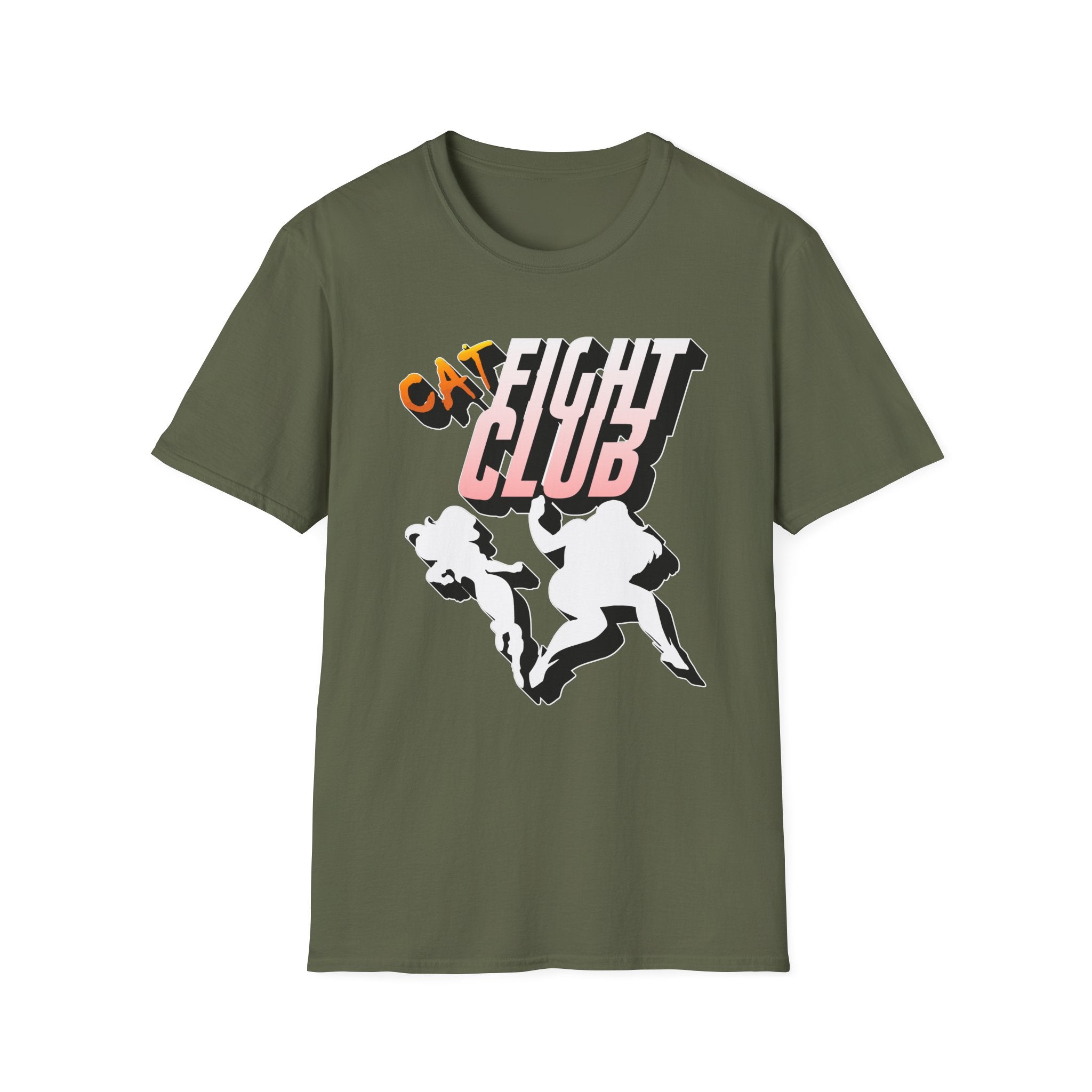 Cat Fight Club - Softstyle T-Shirt