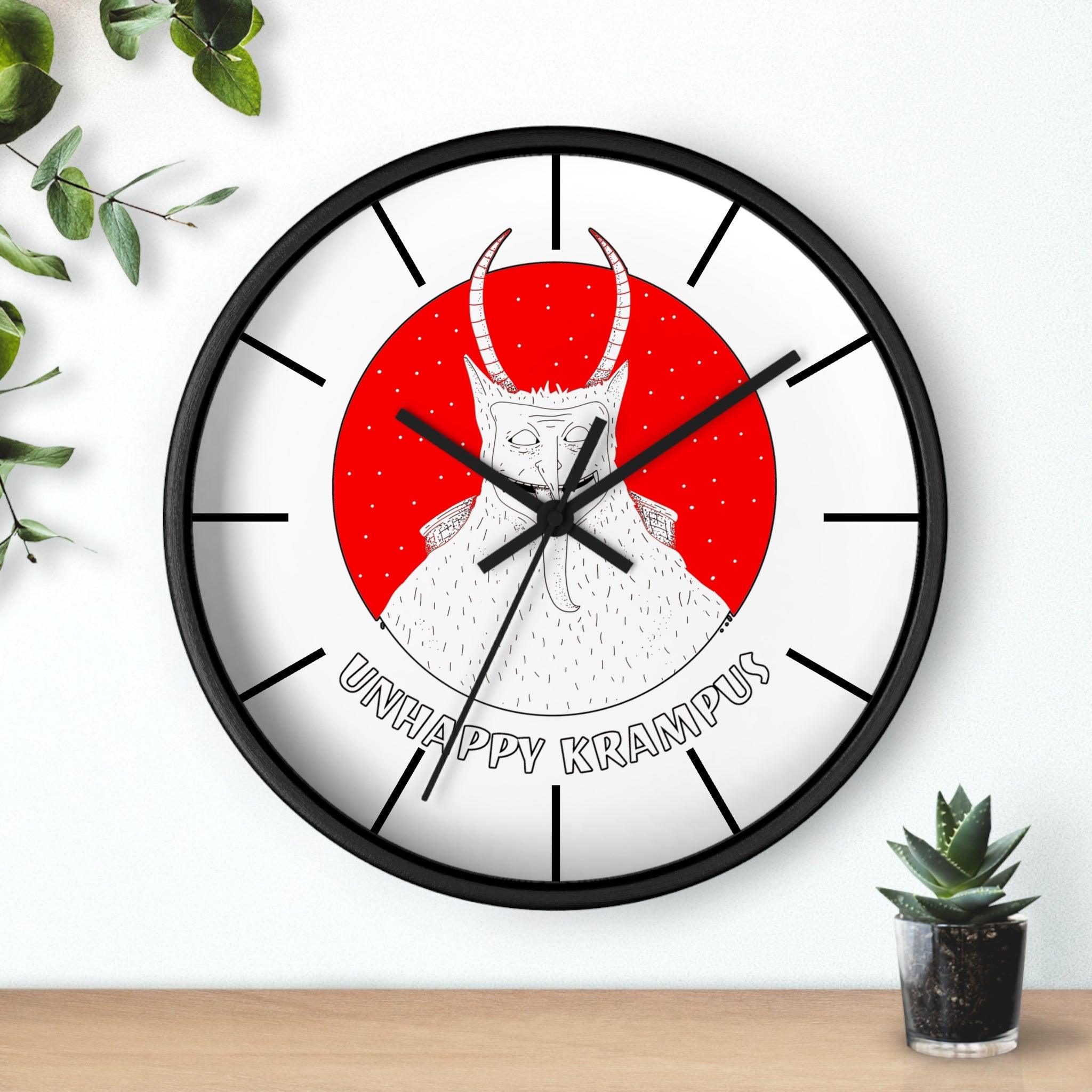 Unhappy Krampus - Wall Clock