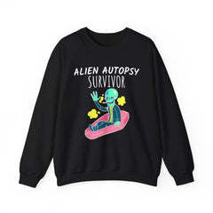 Alien Autopsy Survivor - Sweatshirt - Witty Twisters T-Shirts