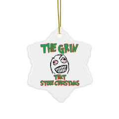 The Grin That Stole Christmas - Ceramic Ornaments