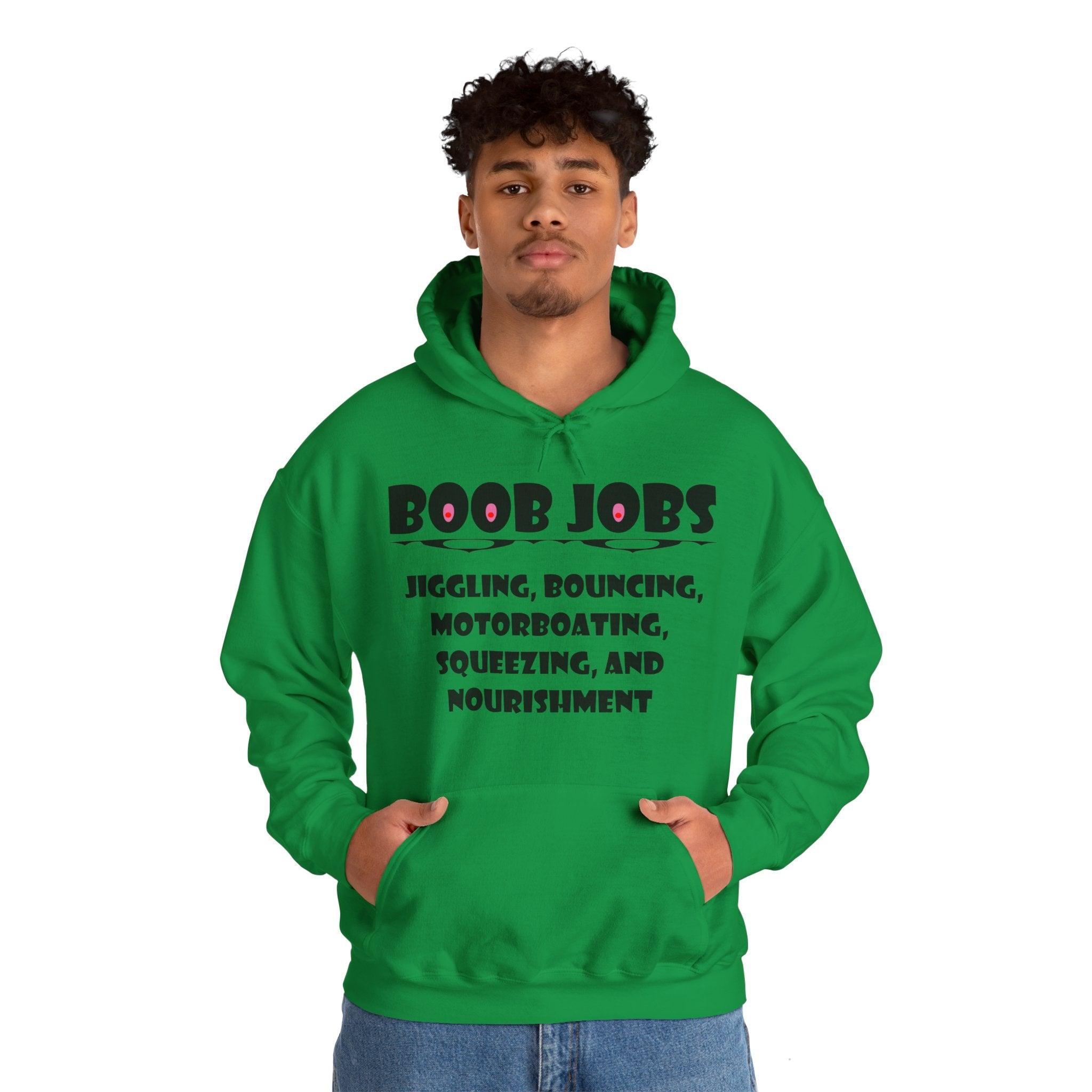 Boob Jobs Jiggling, Bouncing, Motorboating, Squeezing, and Nourishment - Hoodie