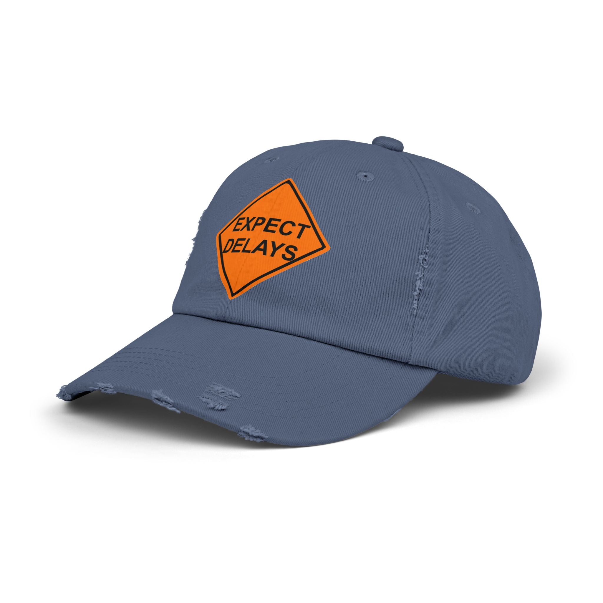 Expect Delays - Cotton Twill Distressed Baseball Cap