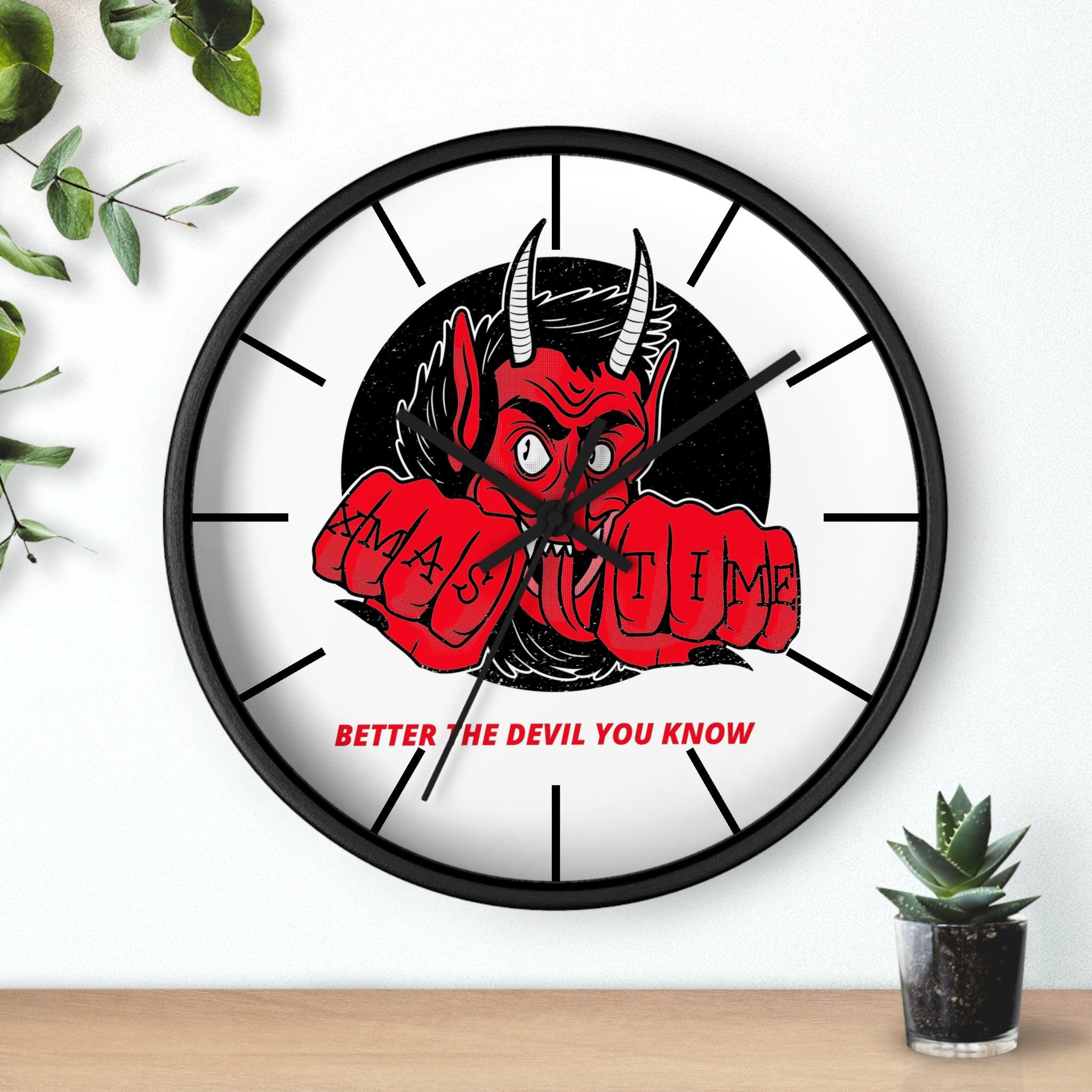 Better the devil you know Xmas time - Wall Clock