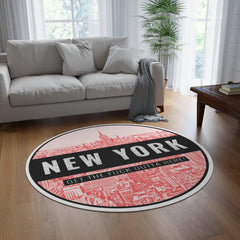 New York Get The Fuck Outta Here! - Round Rug - Witty Twisters Fashions