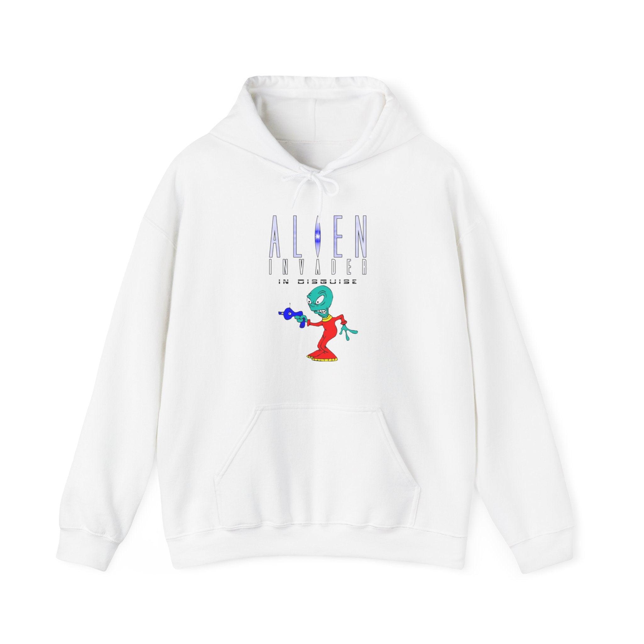 Alien Invader In Disguise - Hoodie - Witty Twisters Fashions