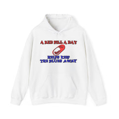 A red pill a day helps keep the blues away - Hoodie - Witty Twisters Fashions