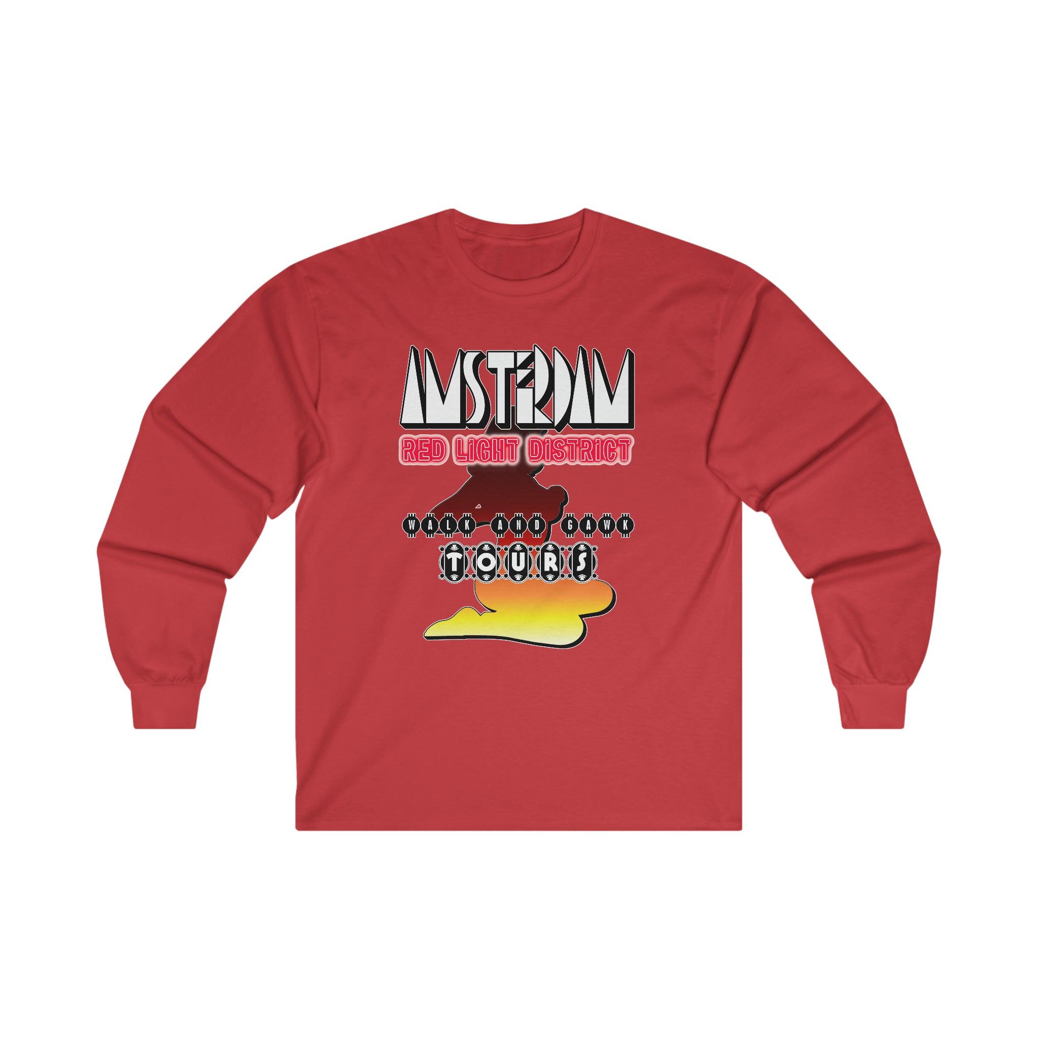 Amsterdam Red Light District Walk And Gawk Tours - Long-Sleeve Tee - Witty Twisters Fashions