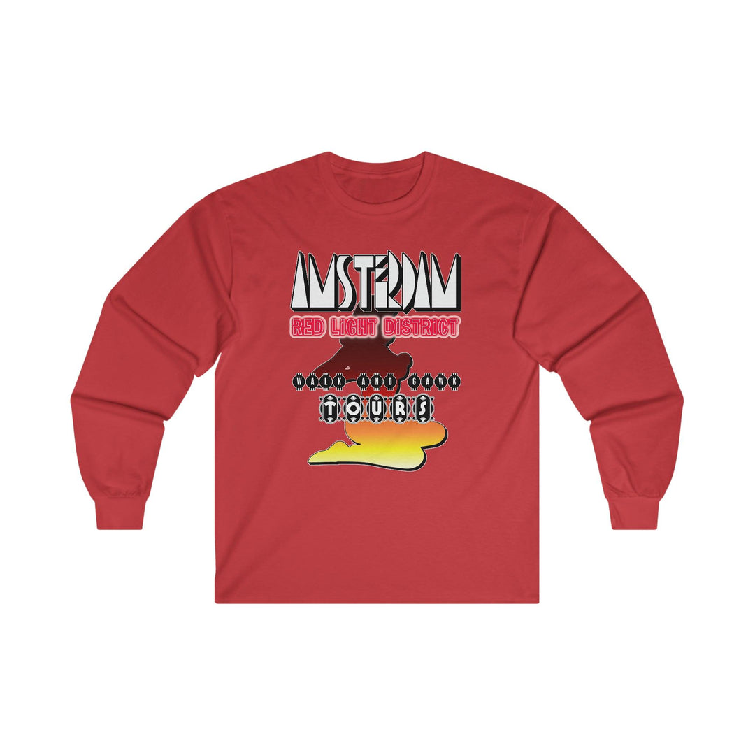 Amsterdam Red Light District Walk And Gawk Tours - Long-Sleeve Tee - Witty Twisters T-Shirts