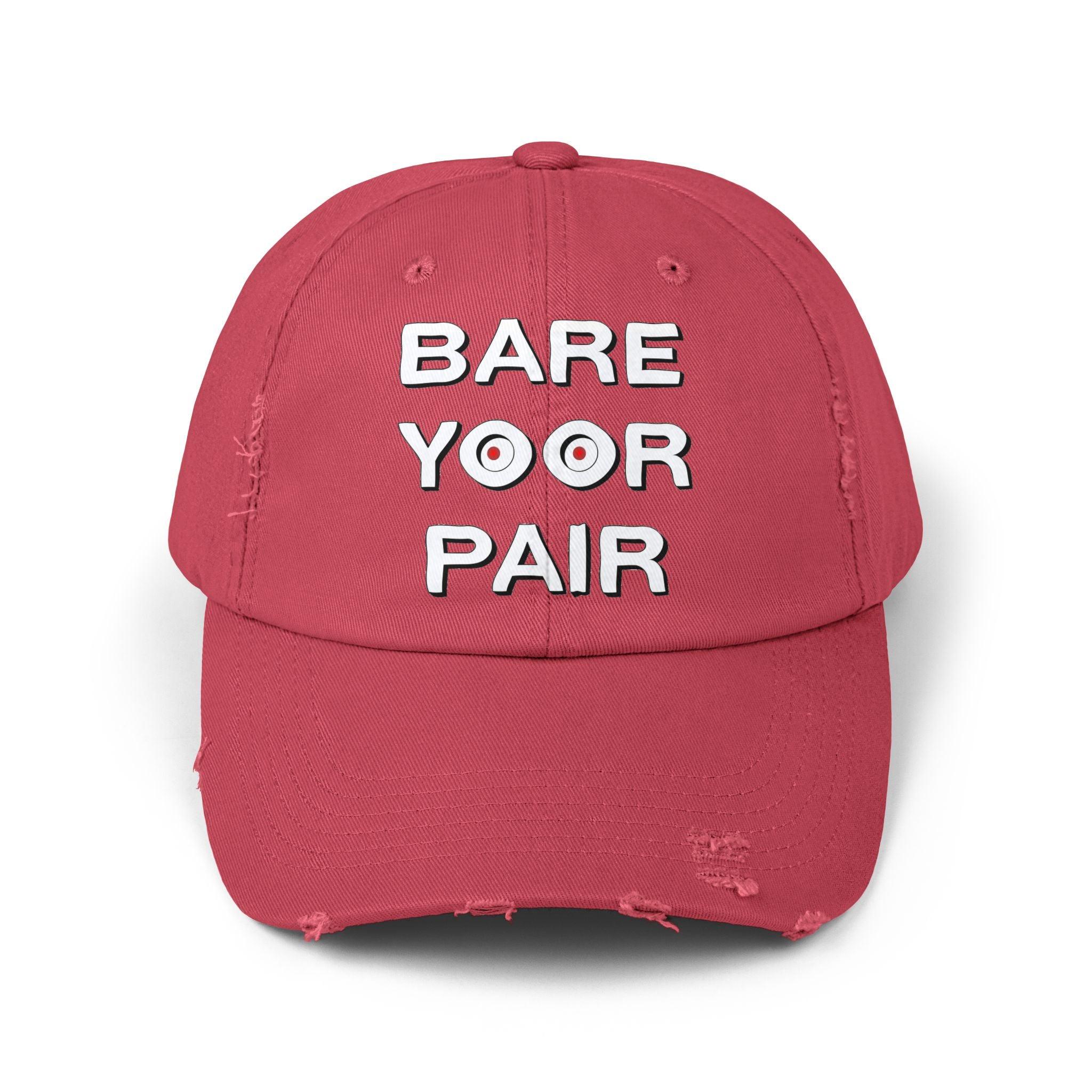 Bare Yoor Pair - Cotton Twill Distressed Baseball Cap