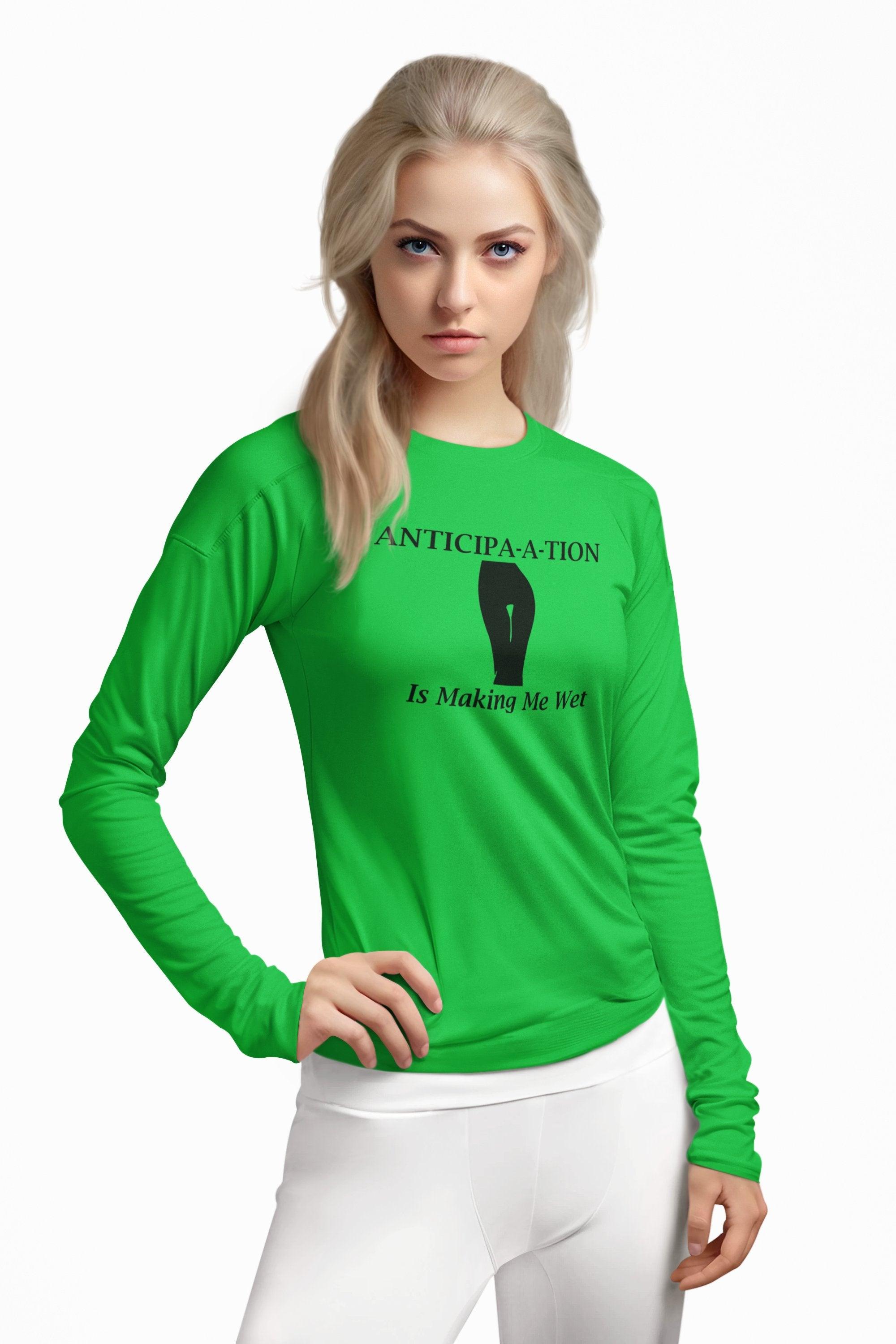 Anticipa-a-tion Is Making Me Wet - Long-Sleeve Tee - Witty Twisters Fashions