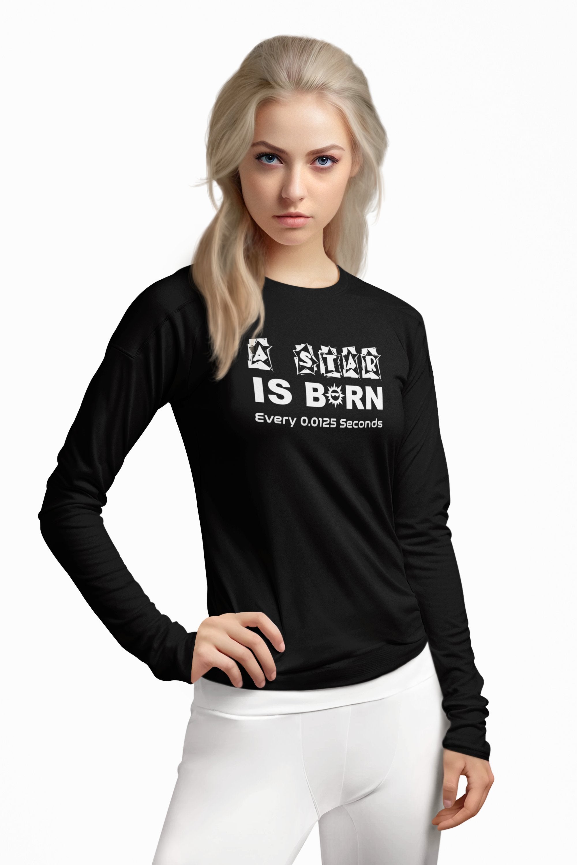 A Star Is Born Every 0.0125 Seconds - Long-Sleeve Tee