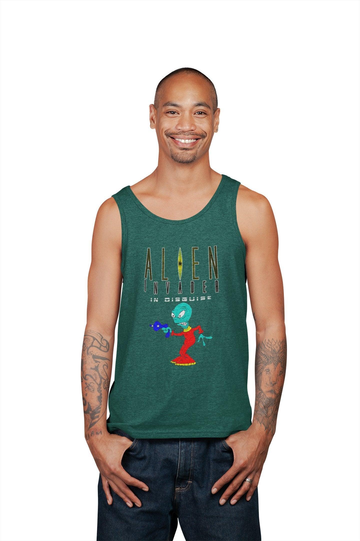 Alien Invader In Disguise - Tank Top - Witty Twisters Fashions