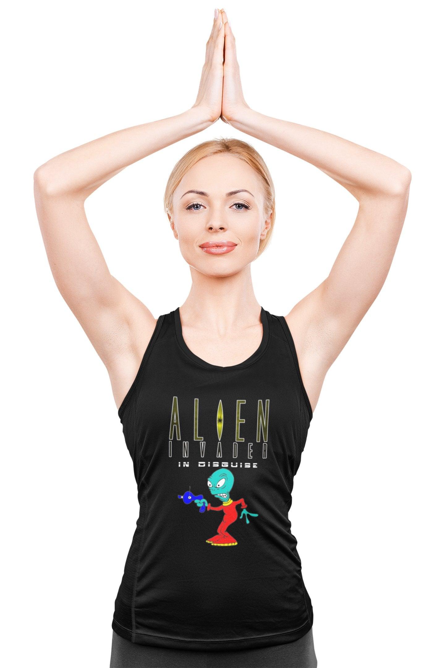 Alien Invader In Disguise - Tank Top - Witty Twisters Fashions