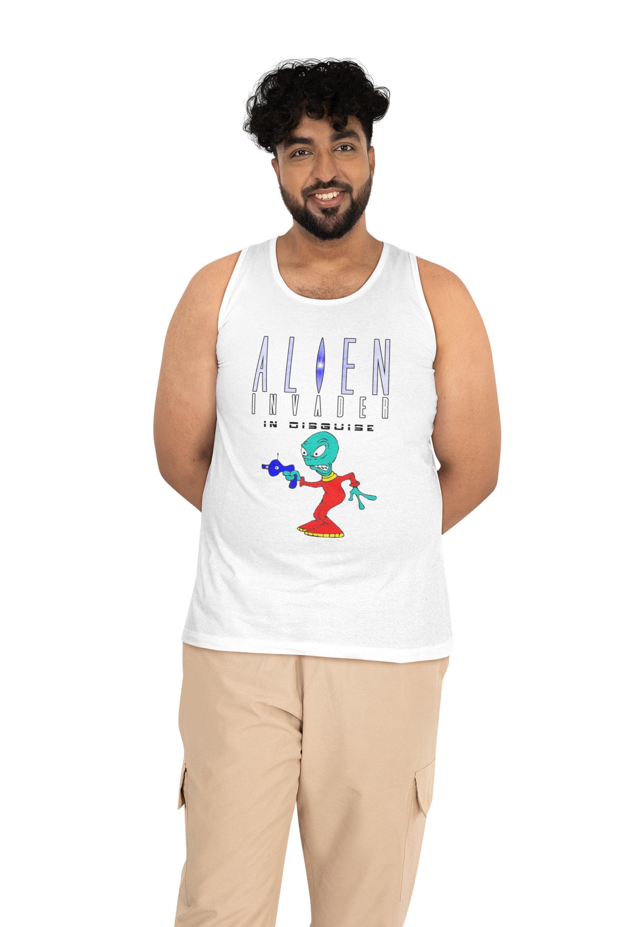 Alien Invader In Disguise - Tank Top - Witty Twisters Fashions