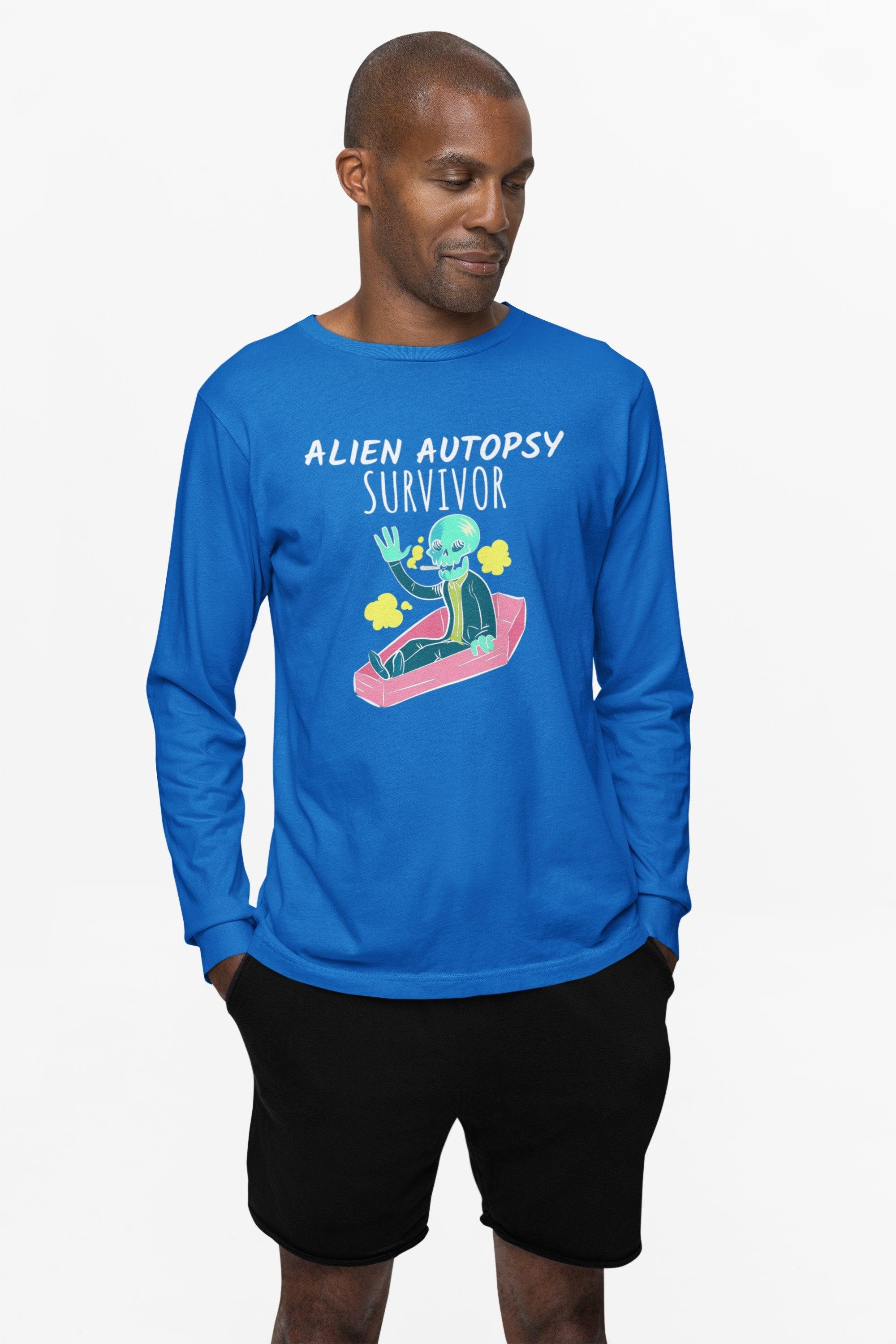 Alien Autopsy Survivor - Long-Sleeve Tee - Witty Twisters Fashions