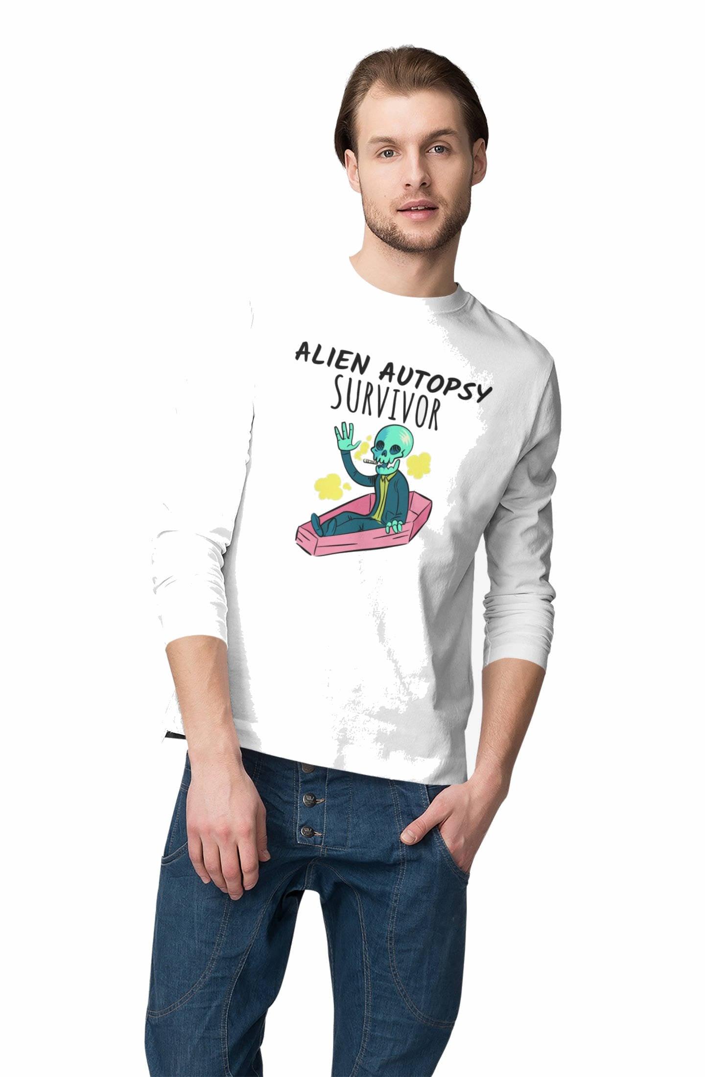 Alien Autopsy Survivor - Long-Sleeve Tee - Witty Twisters Fashions