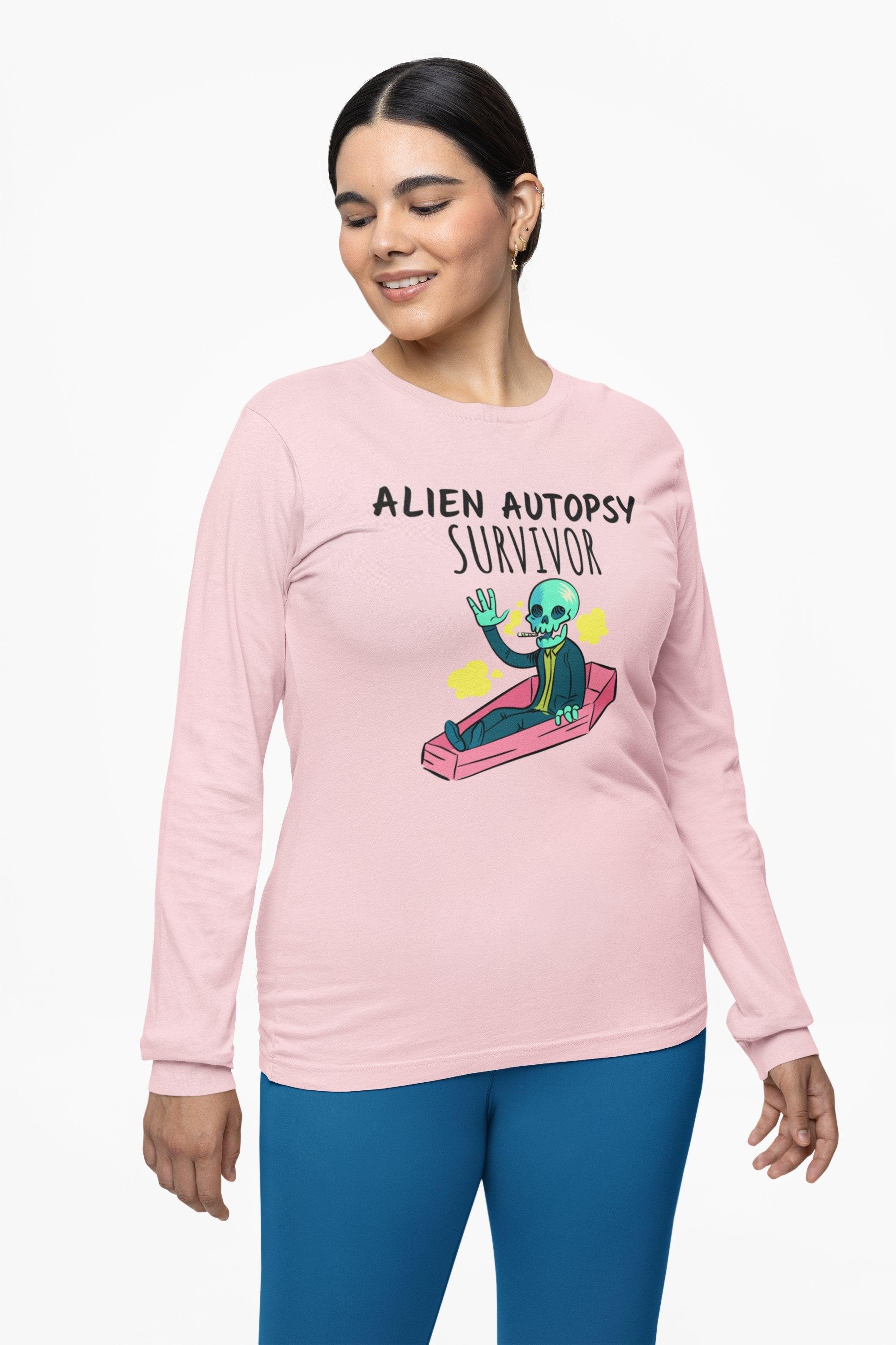 Alien Autopsy Survivor - Long-Sleeve Tee - Witty Twisters Fashions