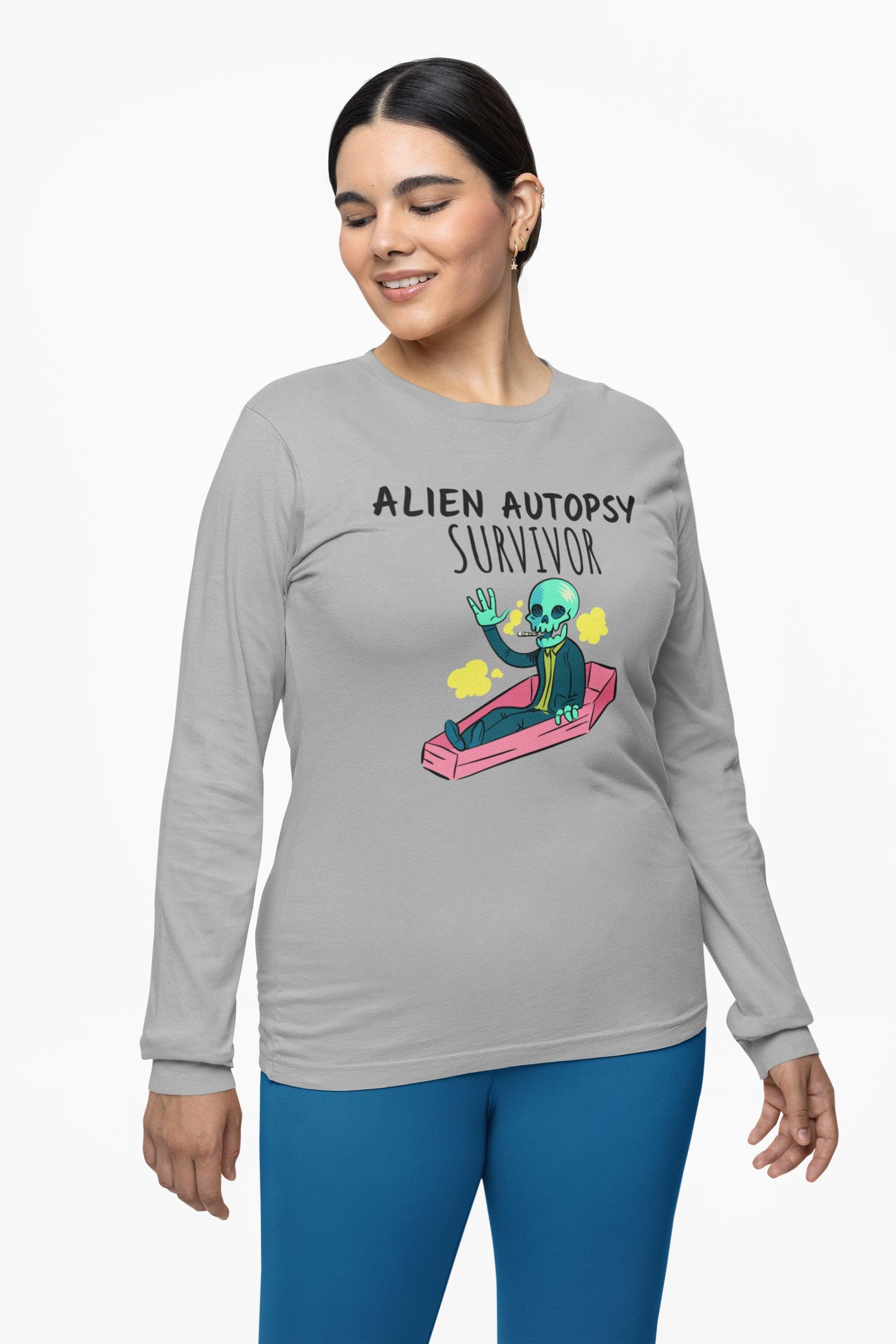 Alien Autopsy Survivor - Long-Sleeve Tee - Witty Twisters Fashions