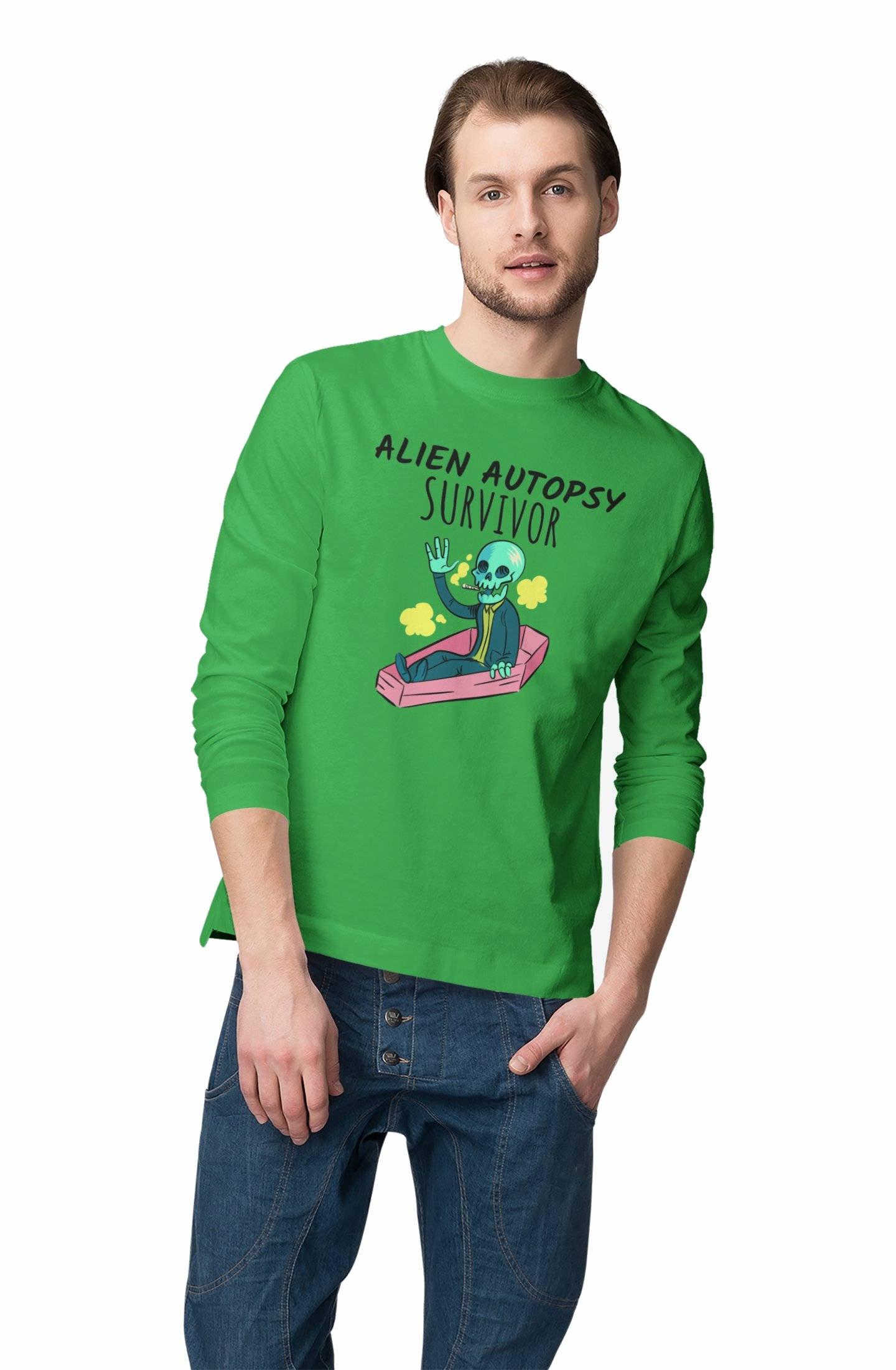 Alien Autopsy Survivor - Long-Sleeve Tee - Witty Twisters Fashions