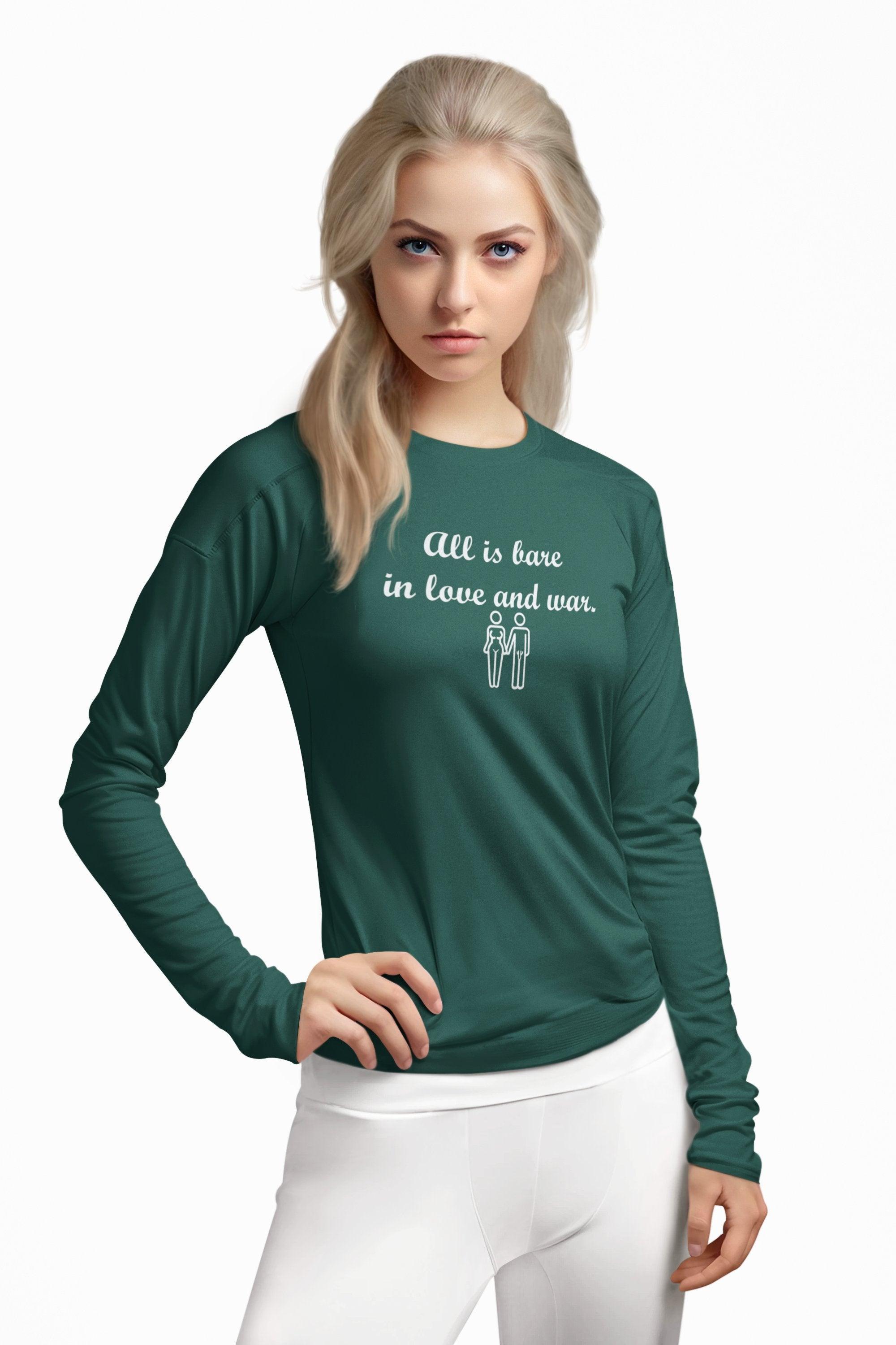 All Is Bare In Love And War - Long-Sleeve Tee - Witty Twisters Fashions