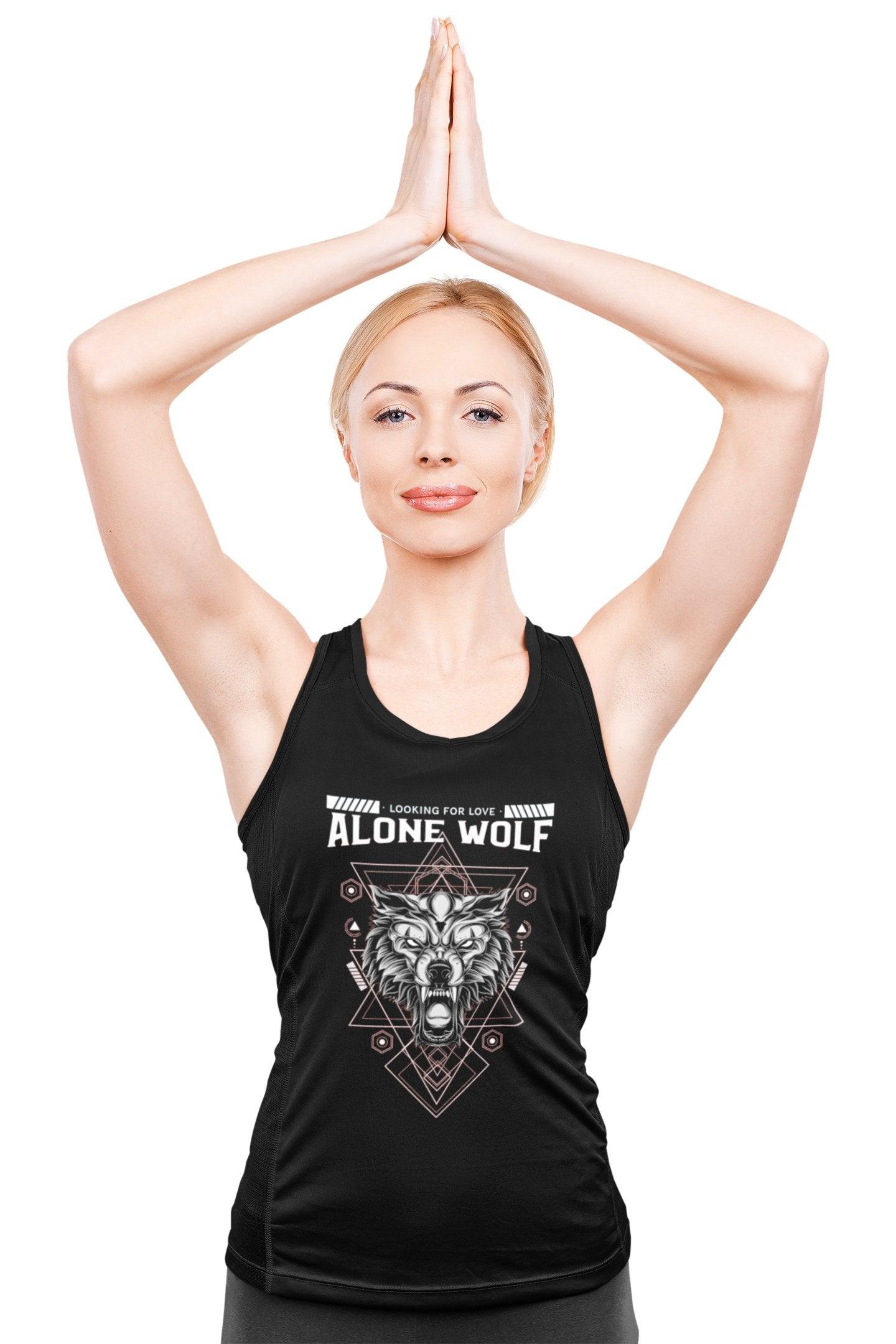 Alone Wolf Looking For Love - Tank Top - Witty Twisters Fashions