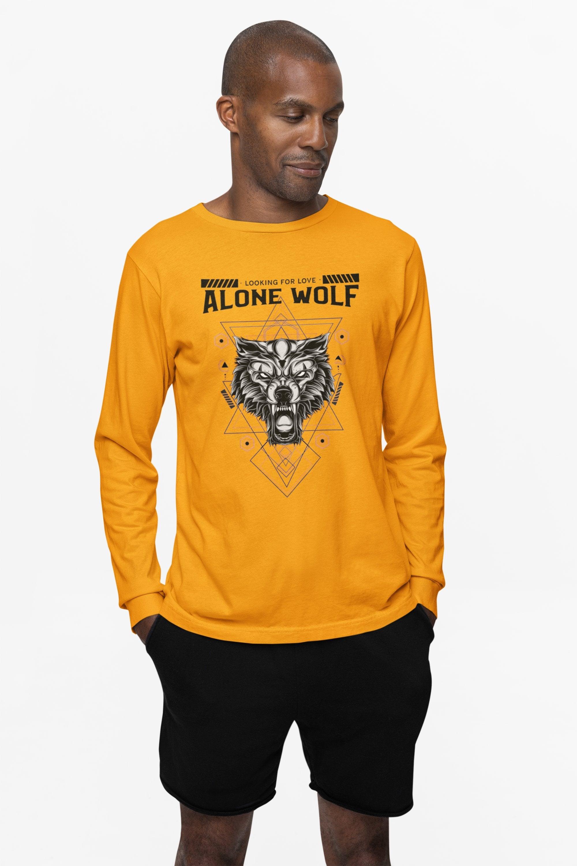 Alone Wolf Looking For Love - Long-Sleeve Tee - Witty Twisters Fashions