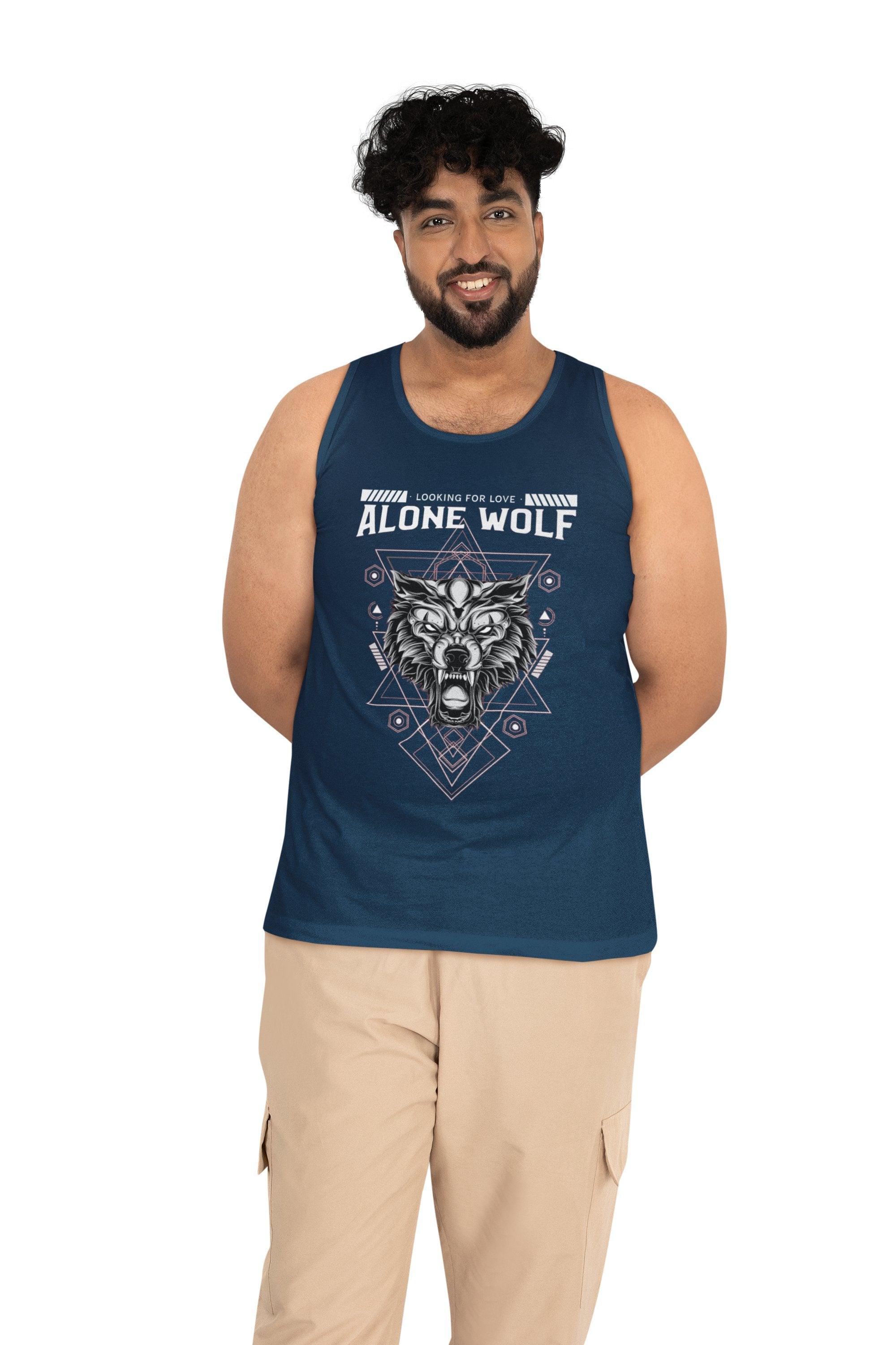 Alone Wolf Looking For Love - Tank Top - Witty Twisters Fashions