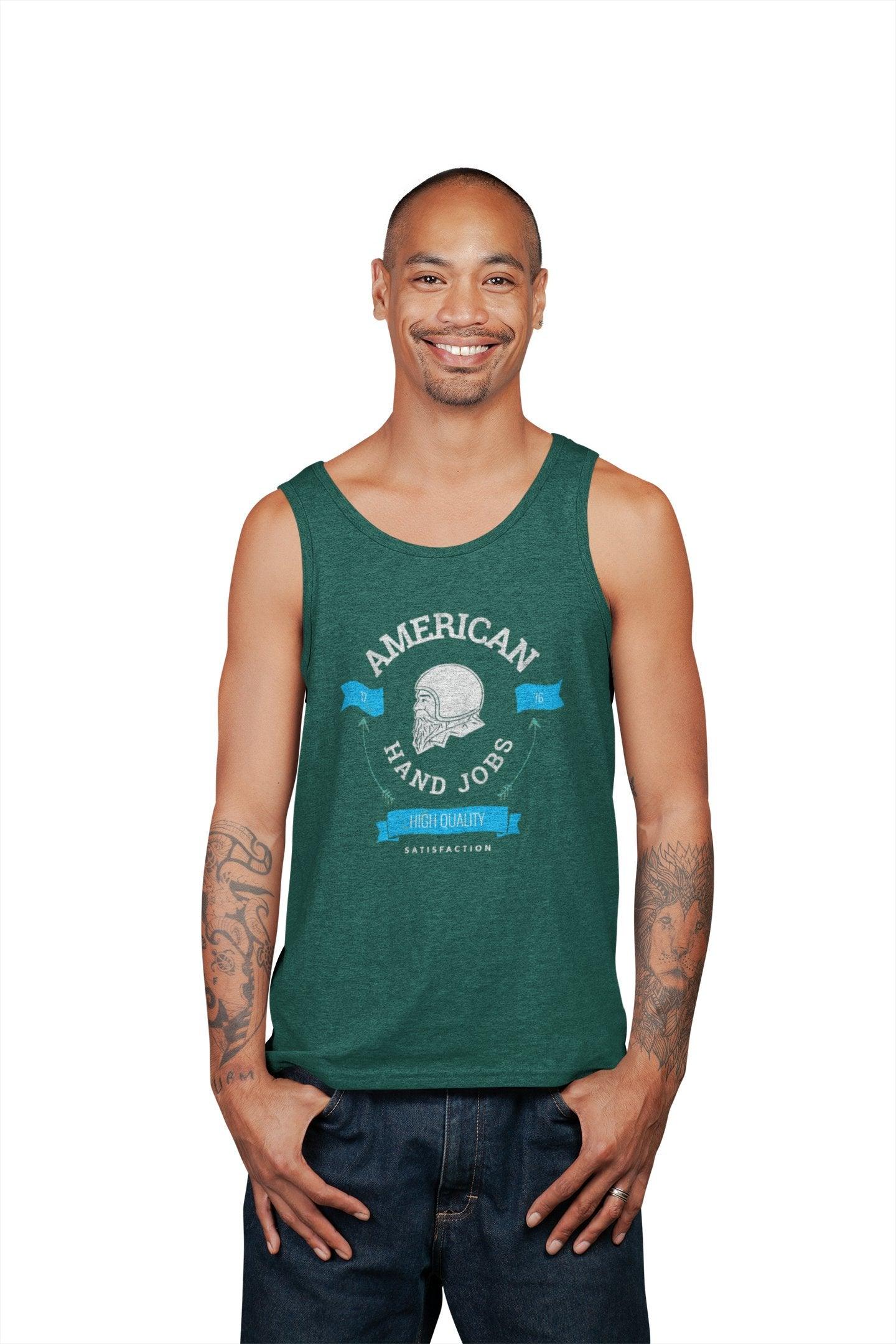 American Hand Jobs High Quality Satisfaction - Tank Top - Witty Twisters Fashions