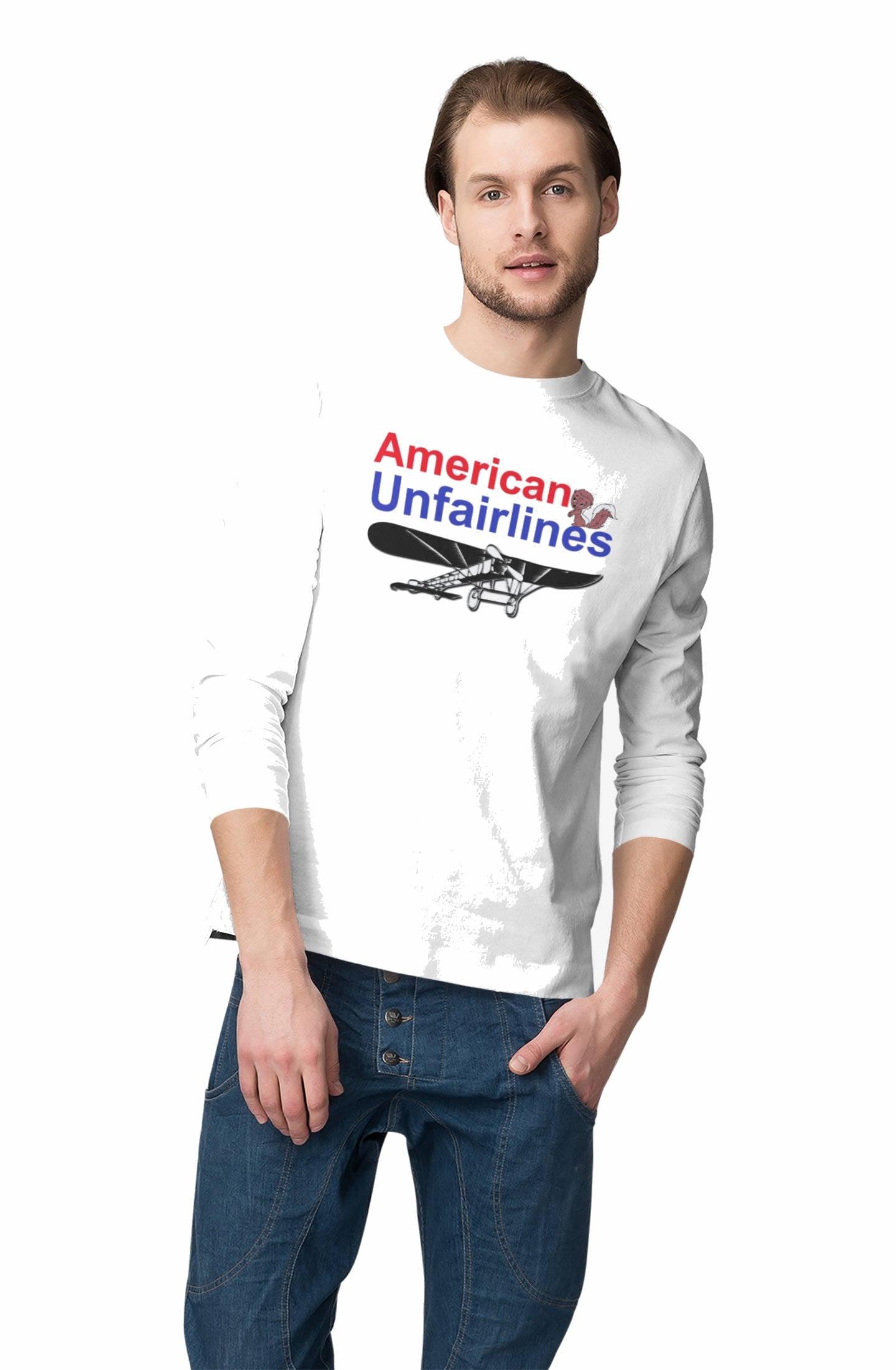 American Unfairlines - Long-Sleeve Tee - Witty Twisters Fashions