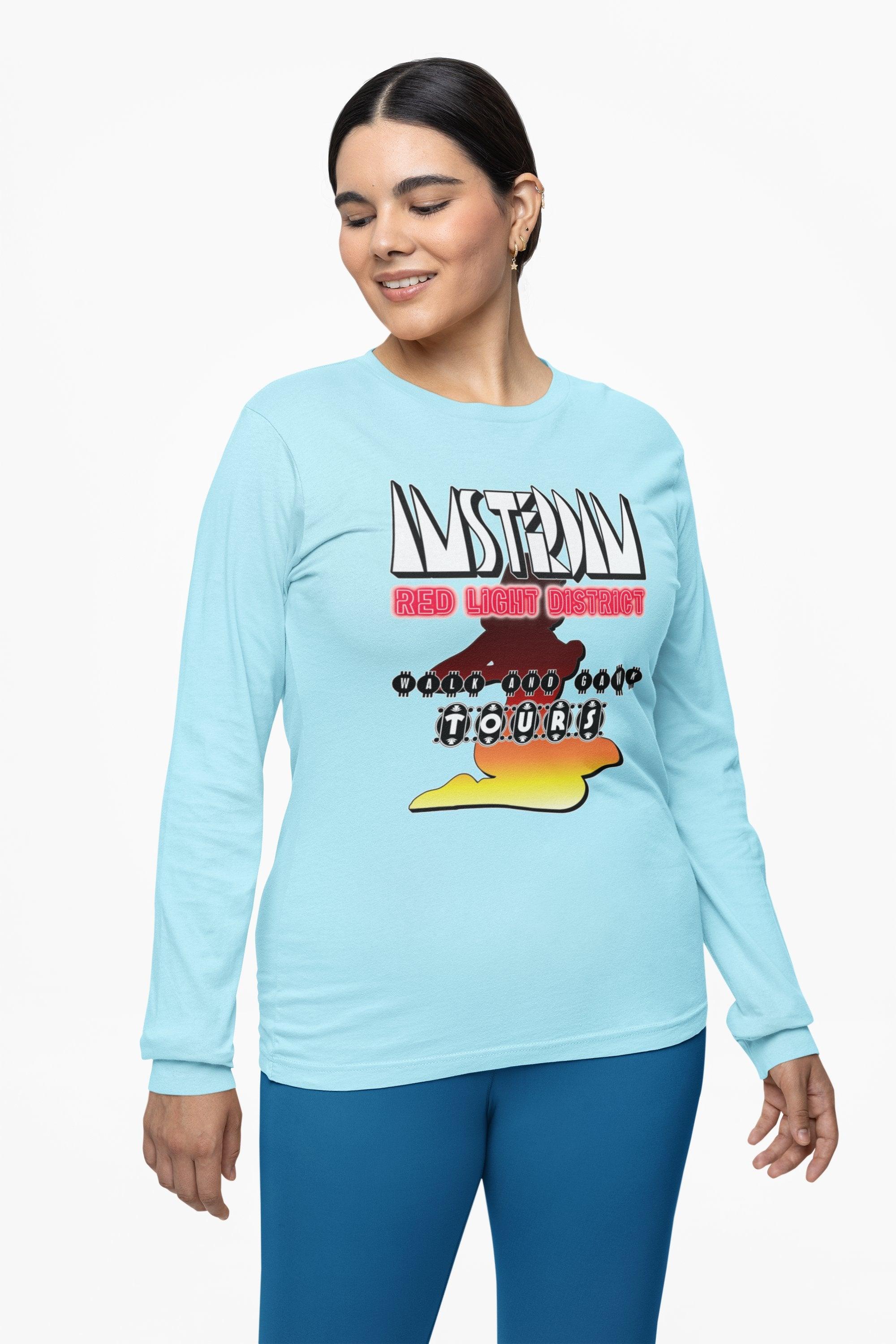 Amsterdam Red Light District Walk And Gawk Tours - Long-Sleeve Tee - Witty Twisters Fashions