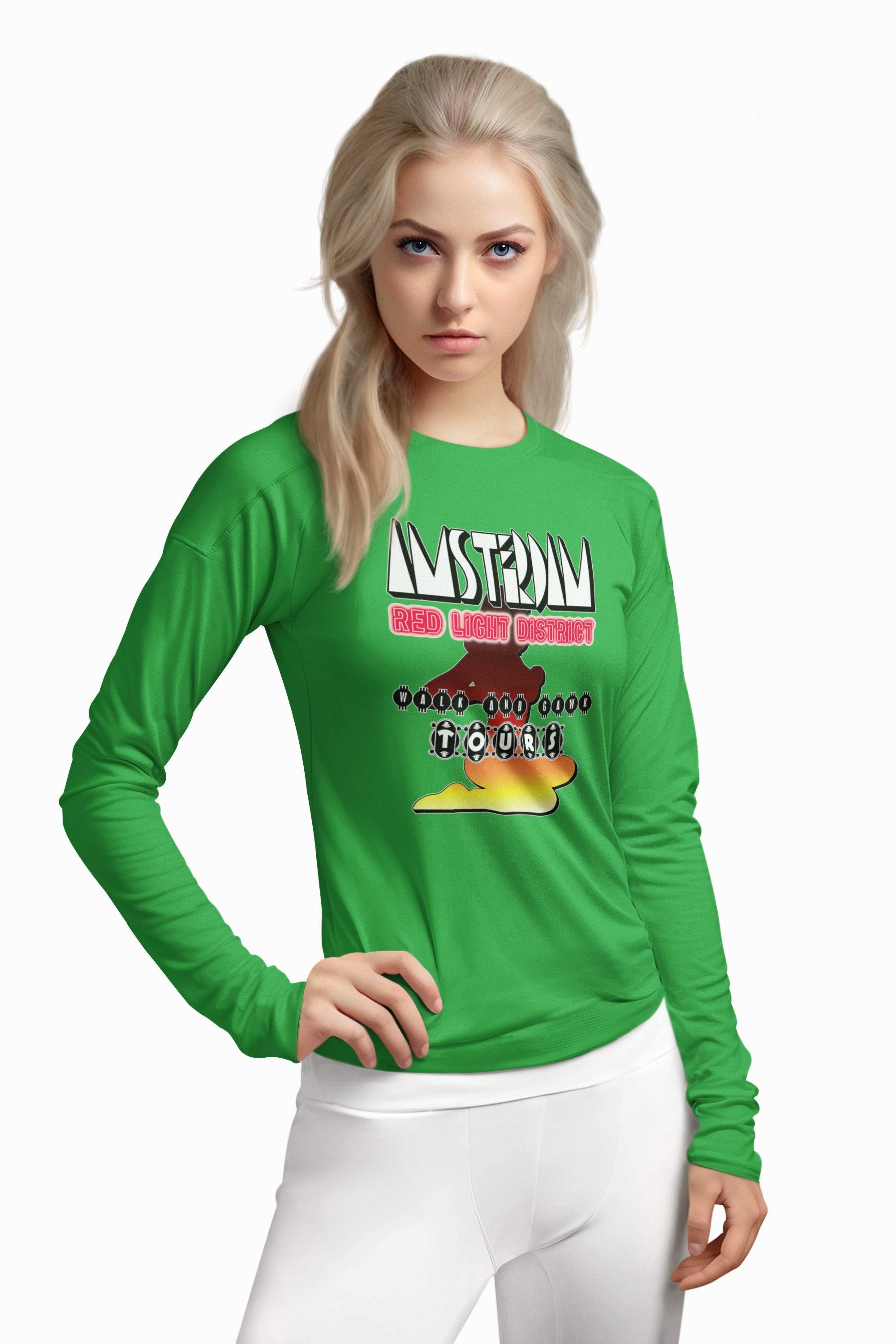 Amsterdam Red Light District Walk And Gawk Tours - Long-Sleeve Tee - Witty Twisters Fashions