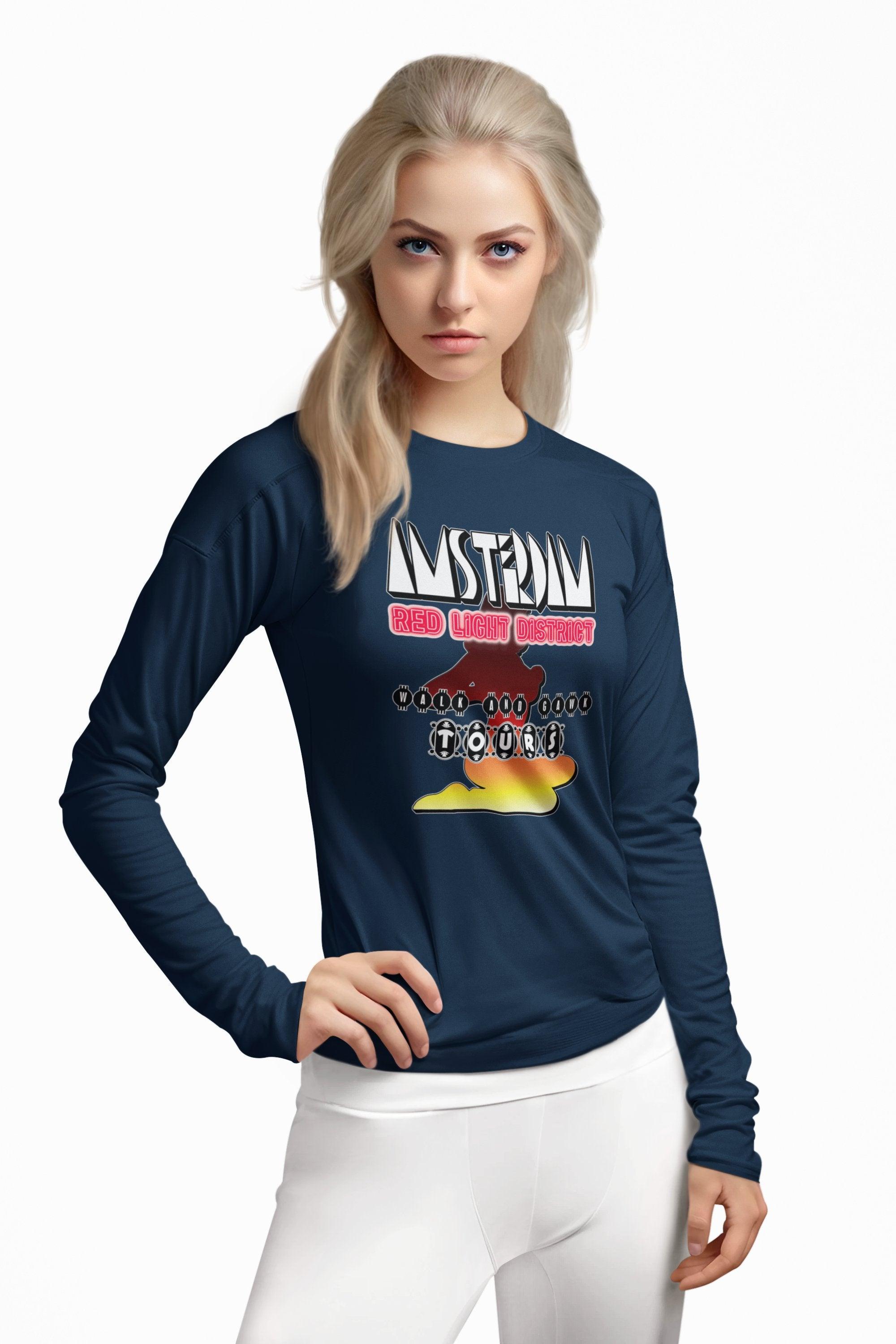 Amsterdam Red Light District Walk And Gawk Tours - Long-Sleeve Tee - Witty Twisters Fashions