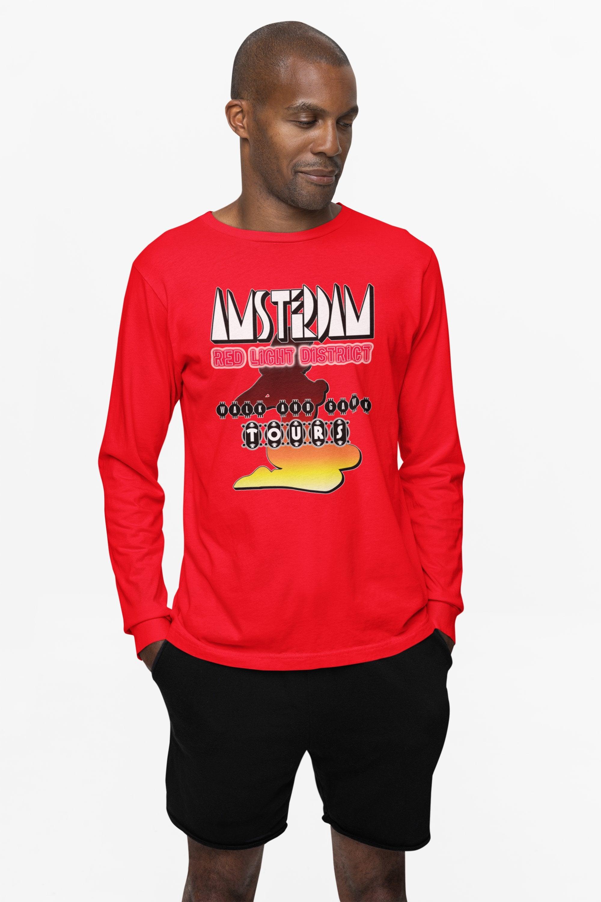 Amsterdam Red Light District Walk And Gawk Tours - Long-Sleeve Tee - Witty Twisters Fashions