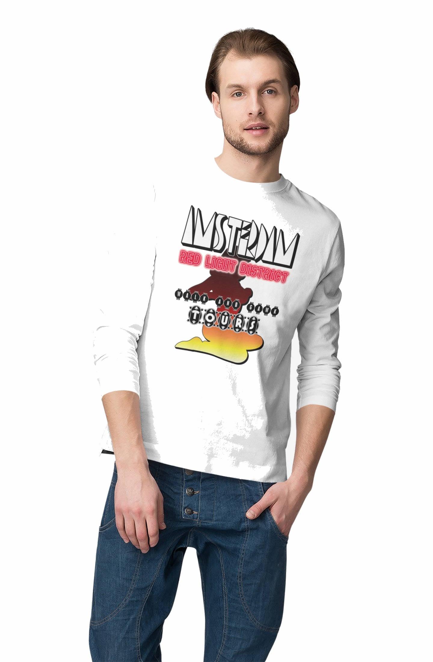 Amsterdam Red Light District Walk And Gawk Tours - Long-Sleeve Tee - Witty Twisters Fashions