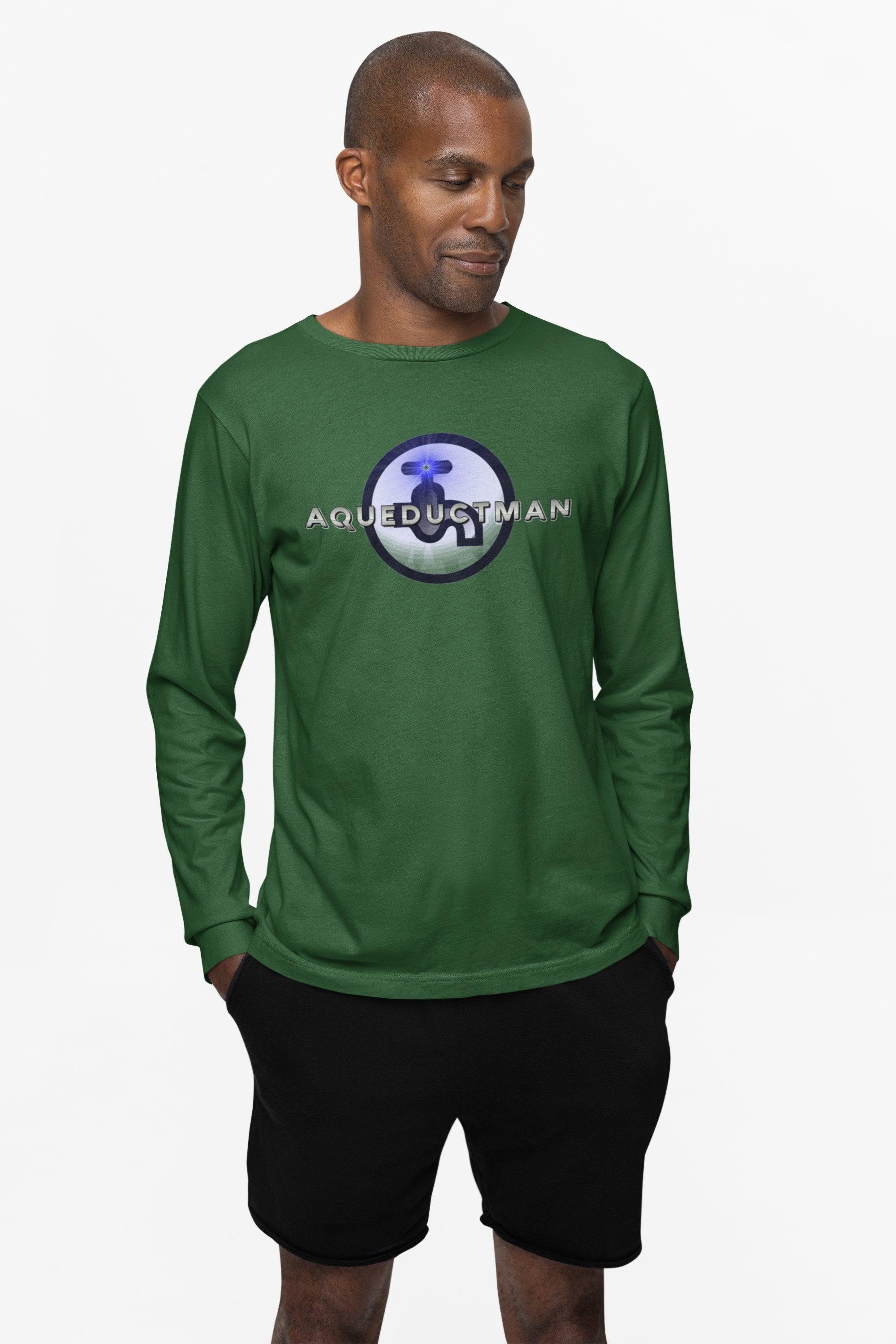 Aqueductman - Long-Sleeve Tee - Witty Twisters Fashions