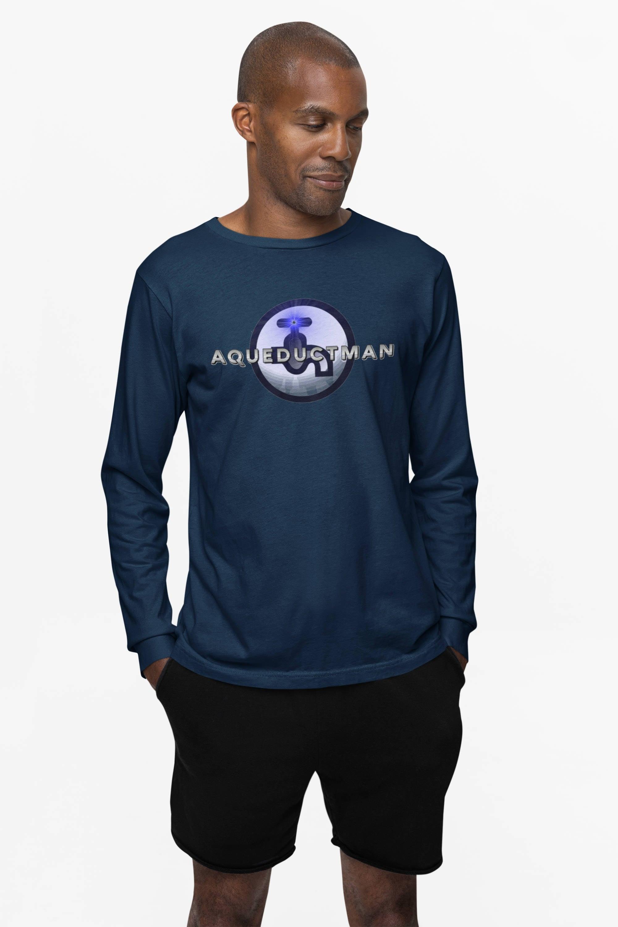 Aqueductman - Long-Sleeve Tee - Witty Twisters Fashions