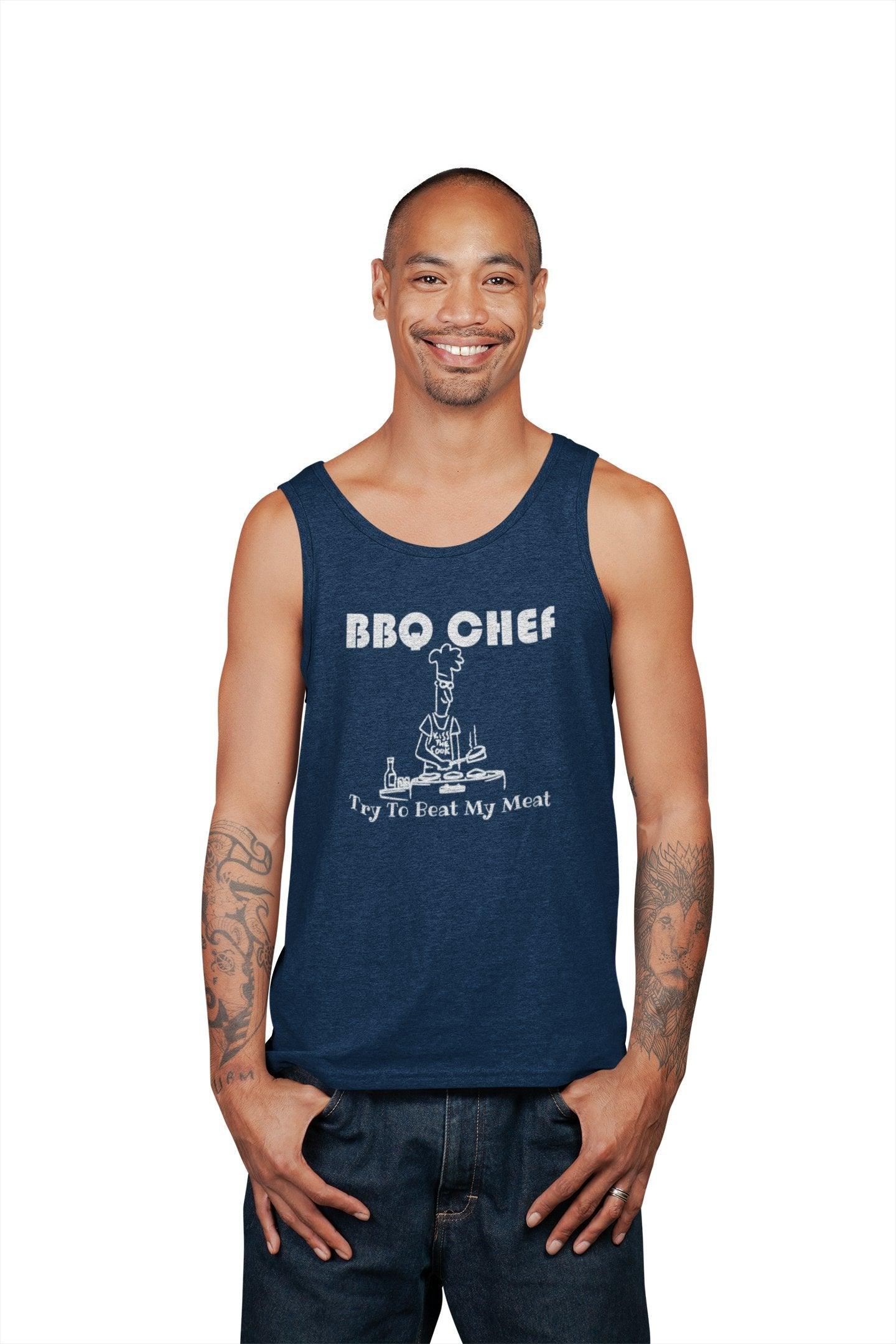 BBQ Chef Try To Beat My Meat - Tank Top - Witty Twisters Fashions