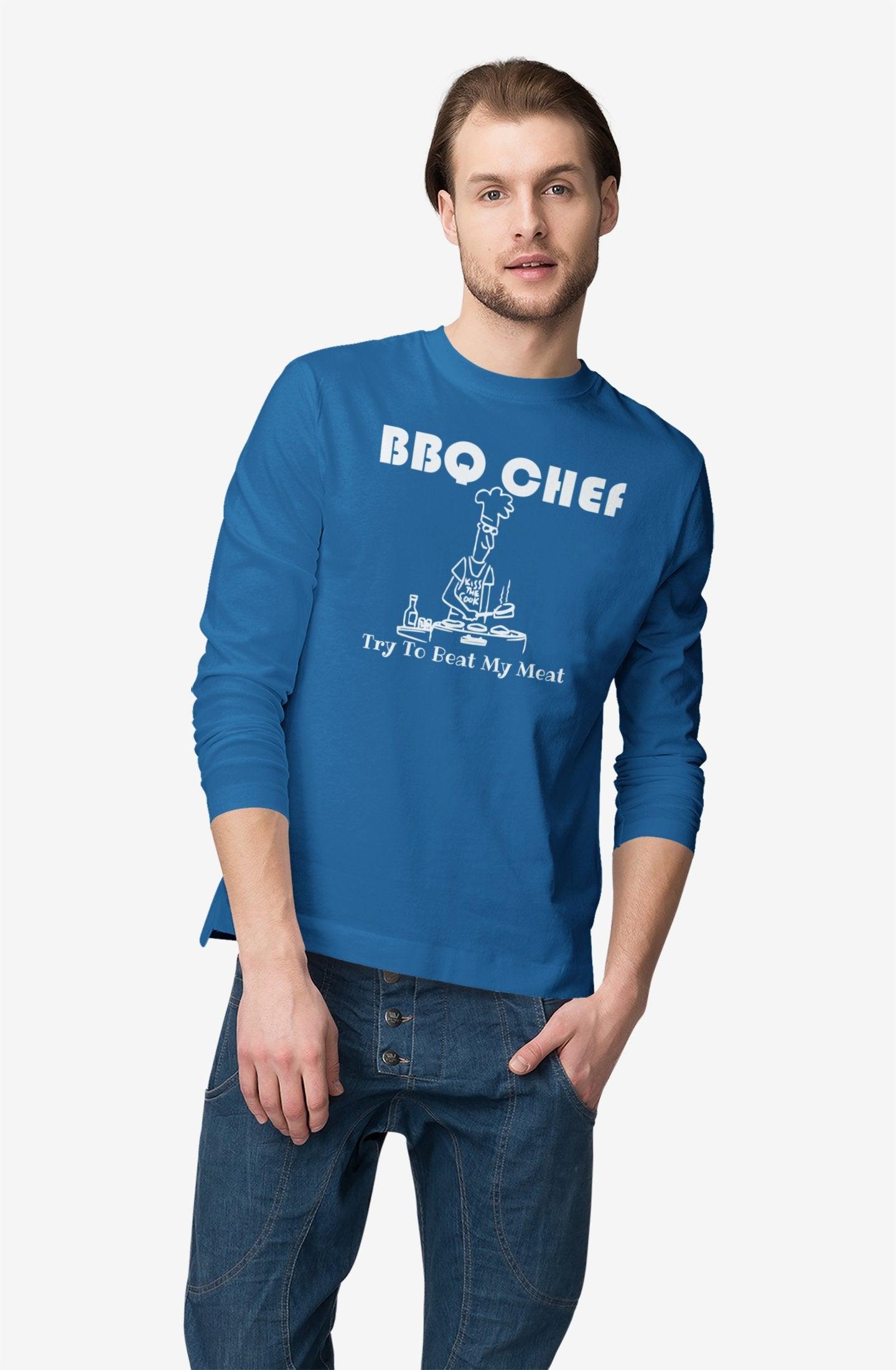 BBQ Chef Try To Beat My Meat - Long-Sleeve Tee - Witty Twisters Fashions