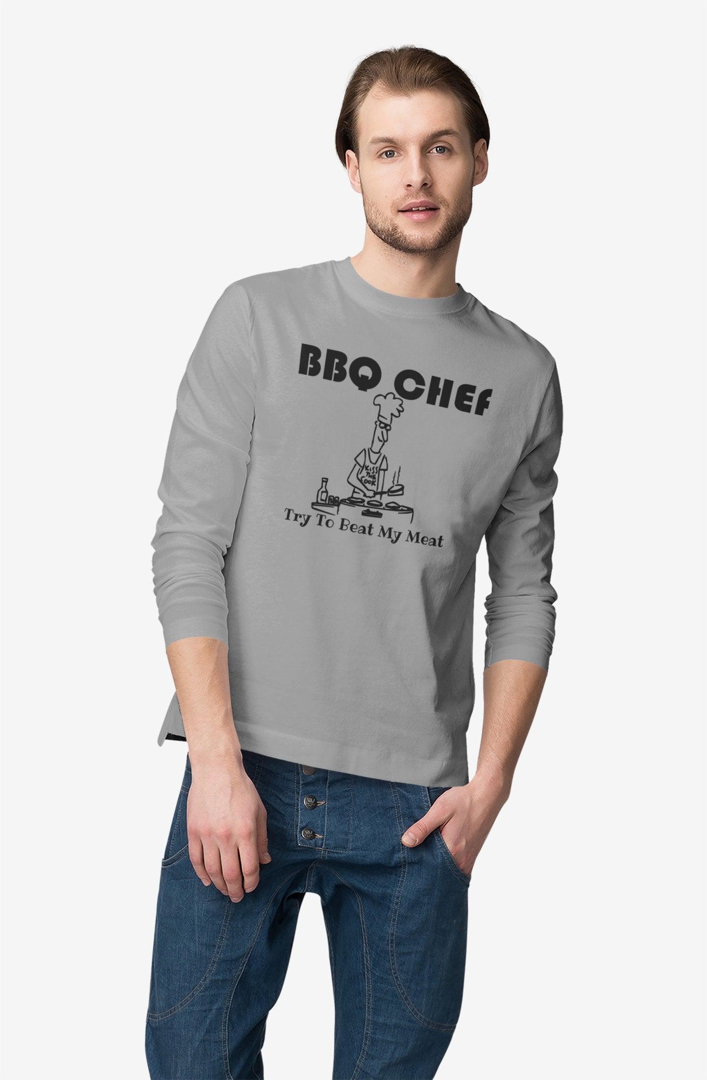 BBQ Chef Try To Beat My Meat - Long-Sleeve Tee - Witty Twisters Fashions