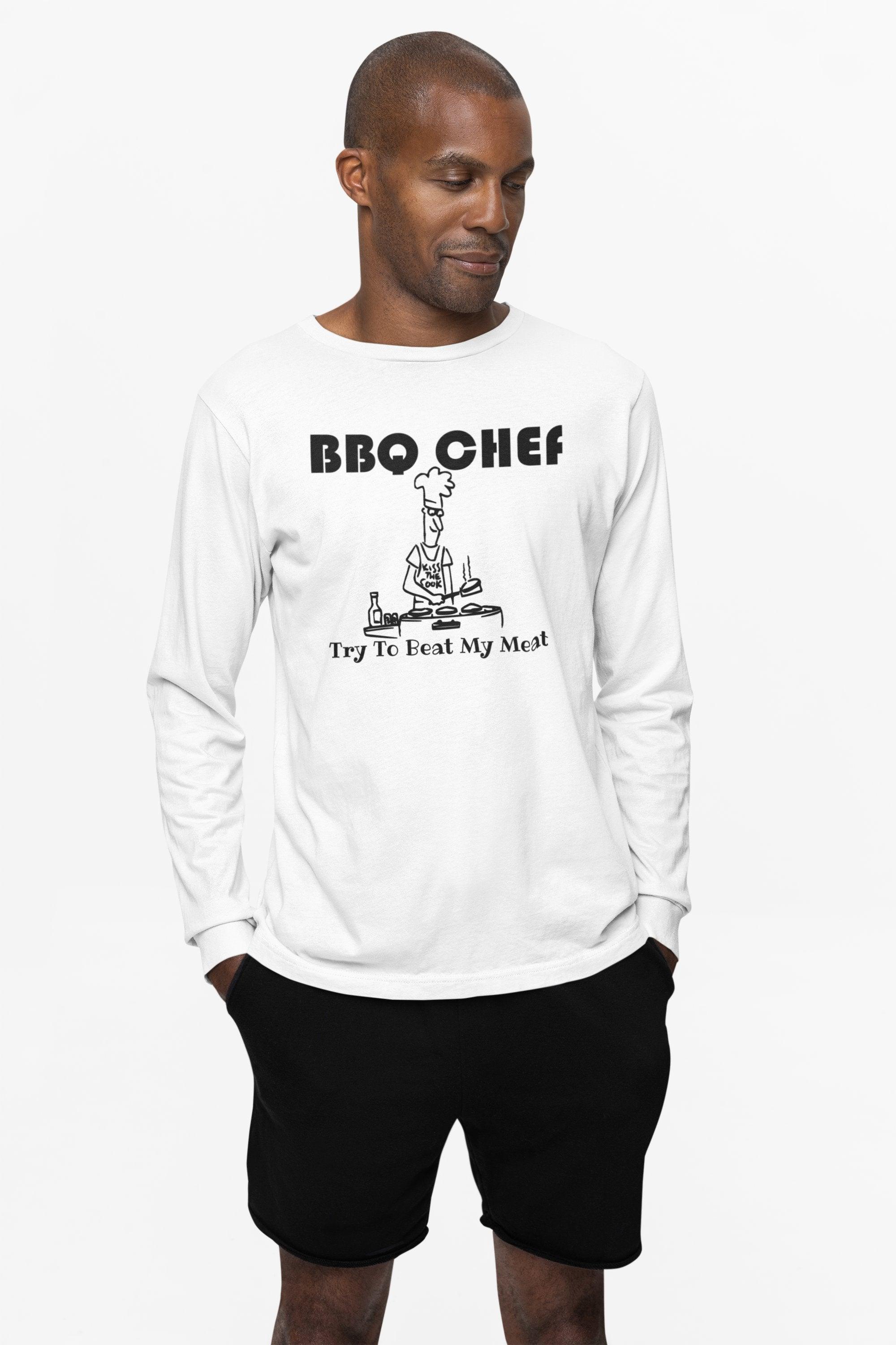 BBQ Chef Try To Beat My Meat - Long-Sleeve Tee - Witty Twisters Fashions