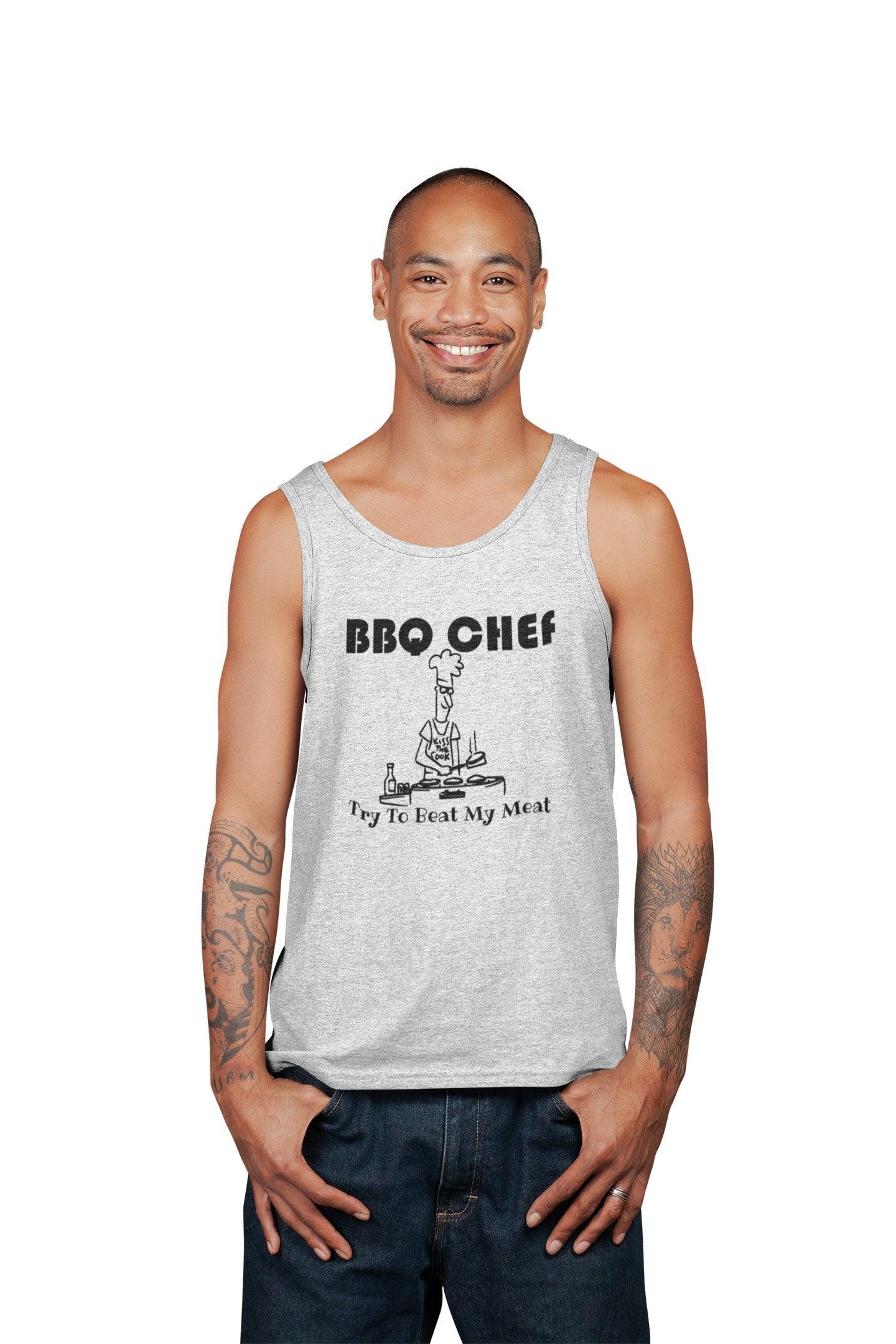 BBQ Chef Try To Beat My Meat - Tank Top - Witty Twisters Fashions