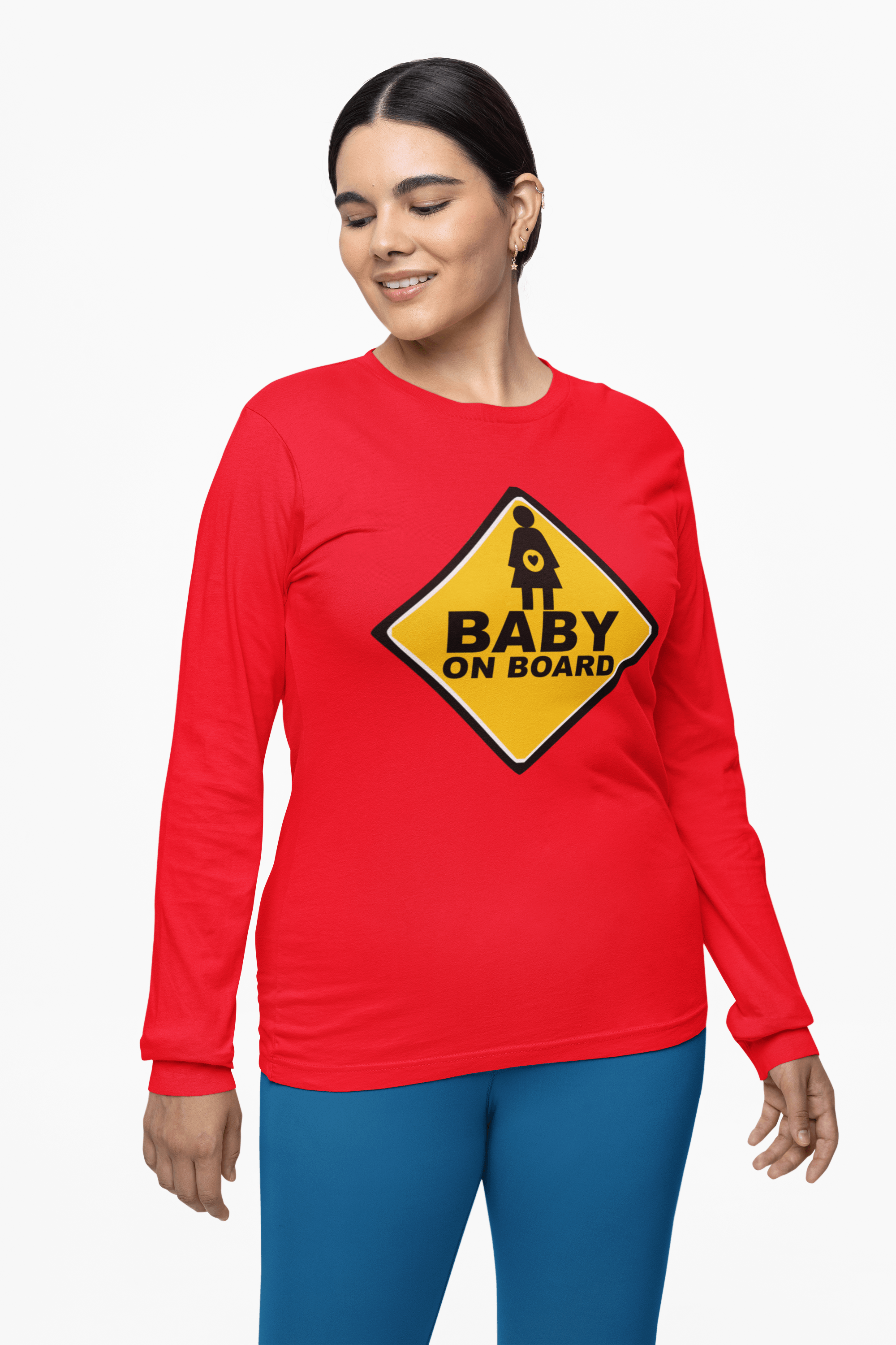 Baby On Board Sign - Long-Sleeve Tee - Witty Twisters Fashions