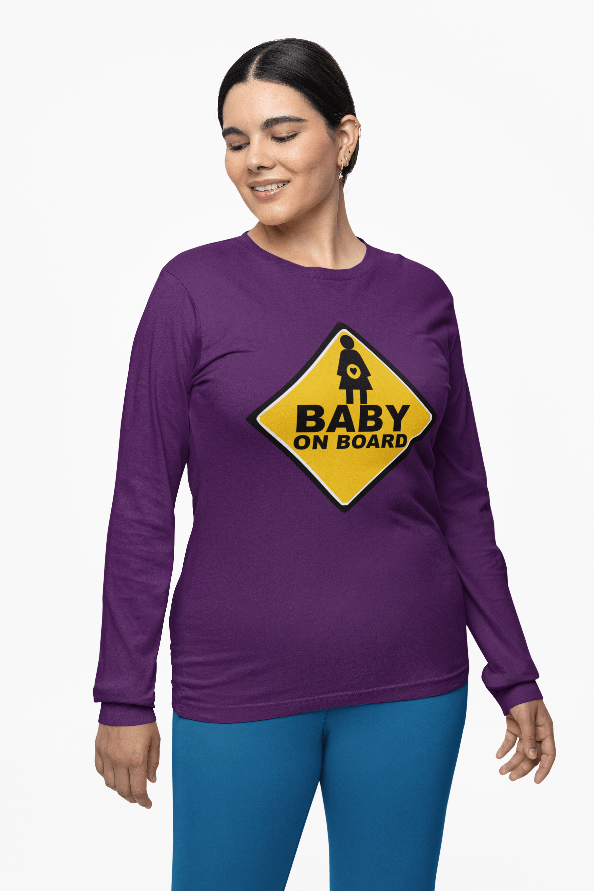 Baby On Board Sign - Long-Sleeve Tee - Witty Twisters Fashions