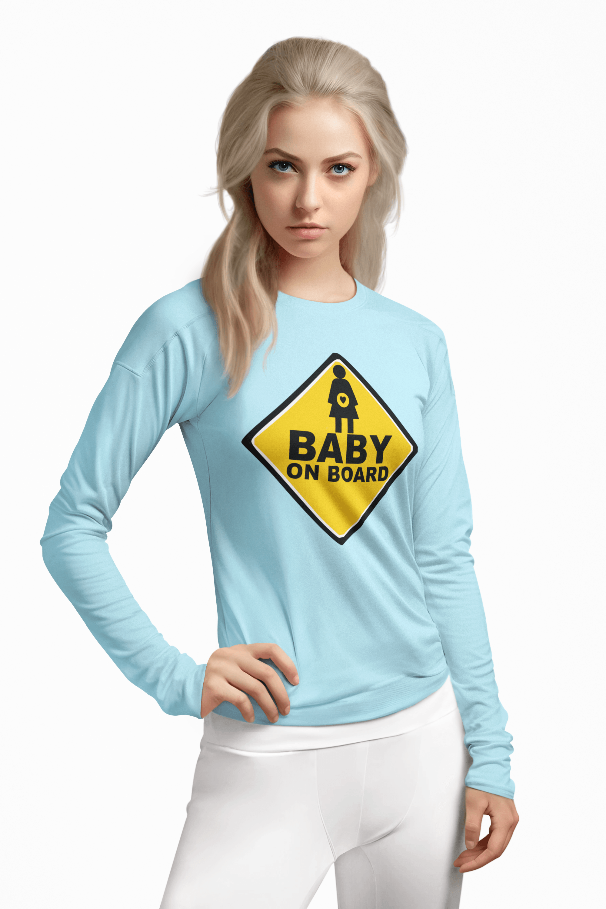 Baby On Board Sign - Long-Sleeve Tee - Witty Twisters Fashions